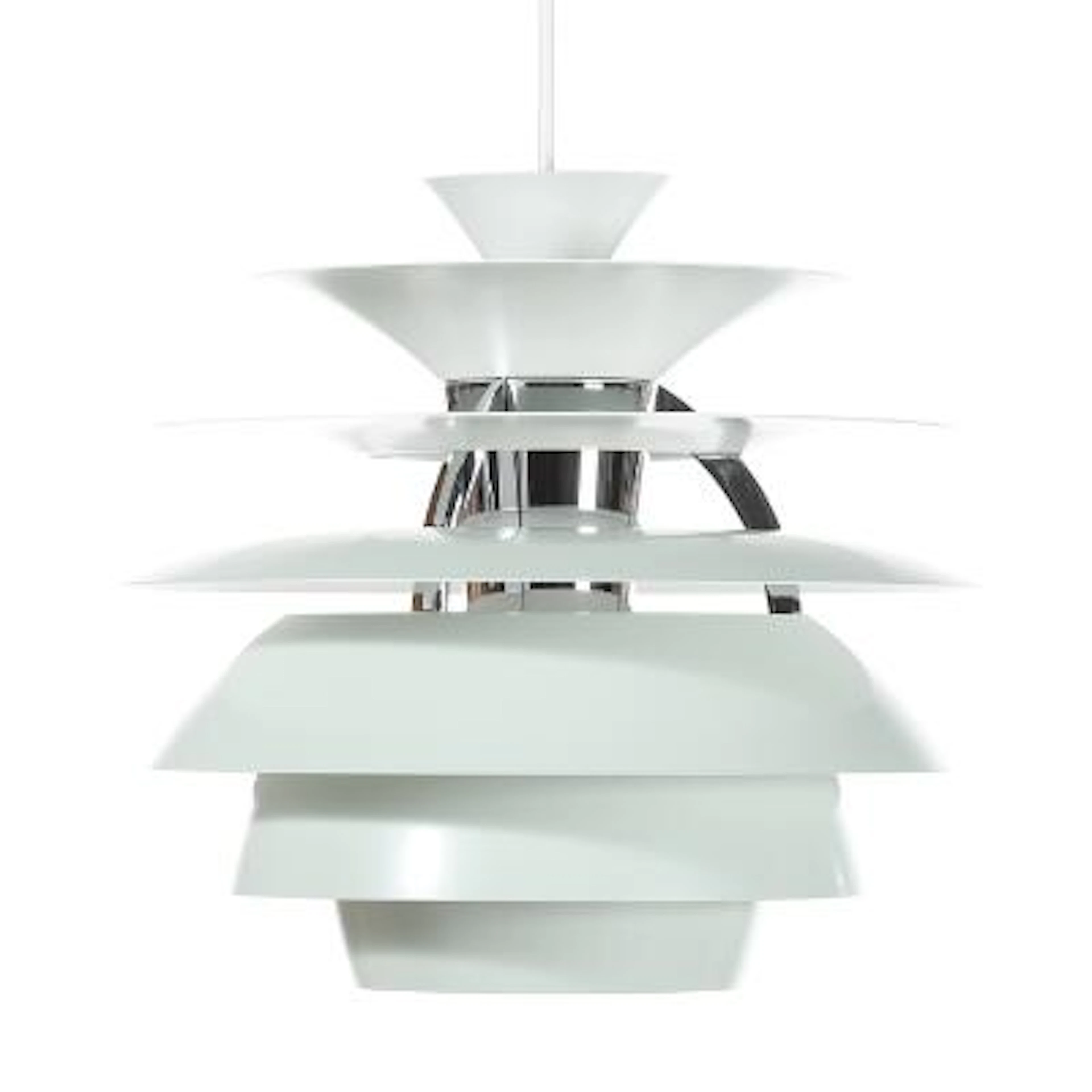 Poul Henningsen: "PH Snowball". Pendant with "Dusty green" lacquered