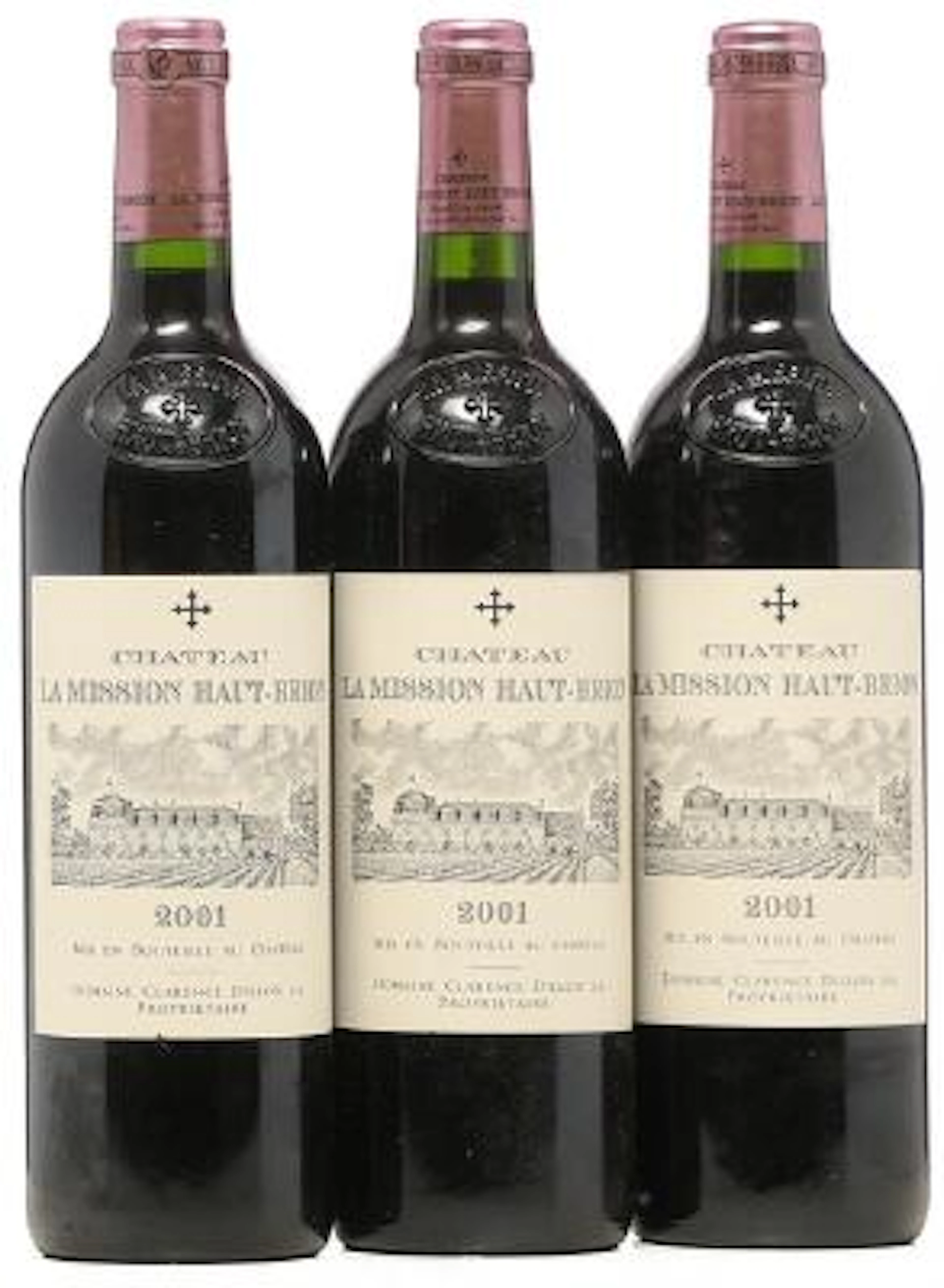 3 bts. Château La Mission Haut Brion Grand Cru Classé, Pessac-Léognan