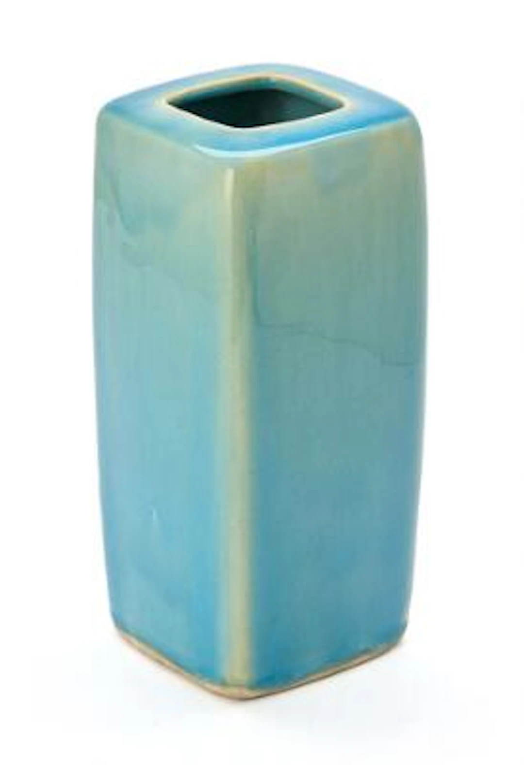 Christian Poulsen: A tall four-sided stoneware vase. Decorated with