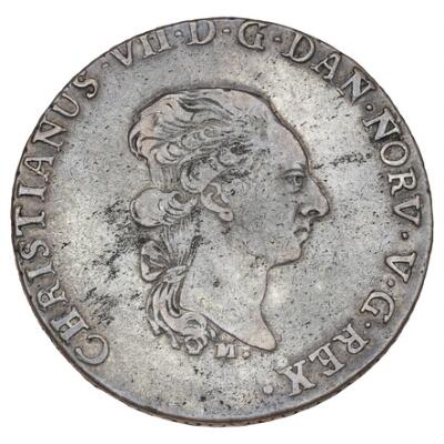Christian VII, Altona, speciedaler 1789, H 39D, FP SH9.11 – Bruun