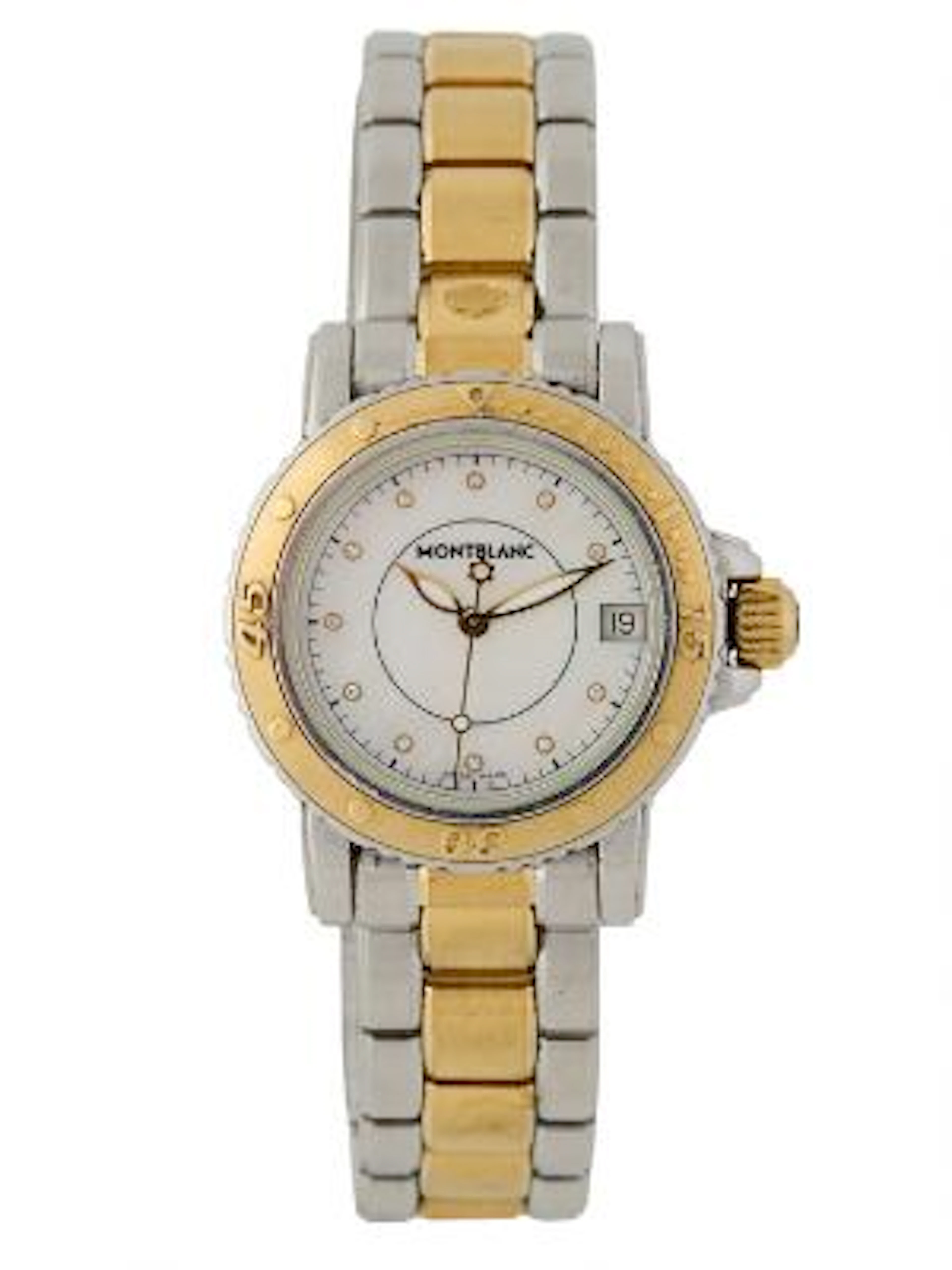 Montblanc: Meisterstück of gold-plated steel and steel, ref. 7036.