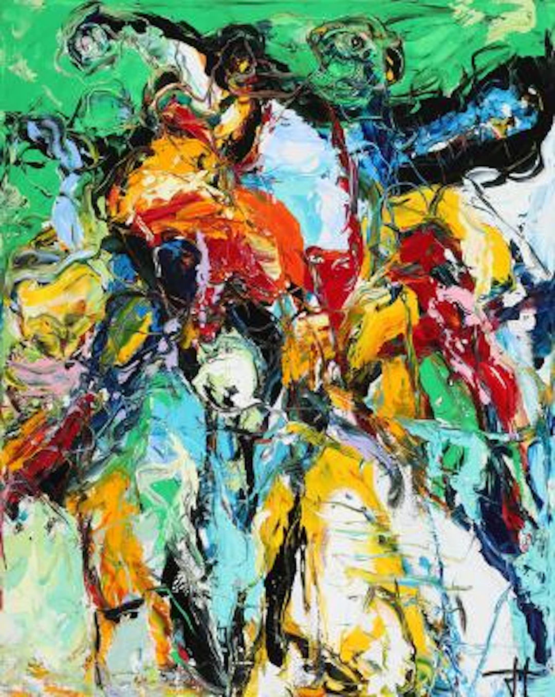 Henrik Busk Andersen: "Human transformers". Signed with monogram.