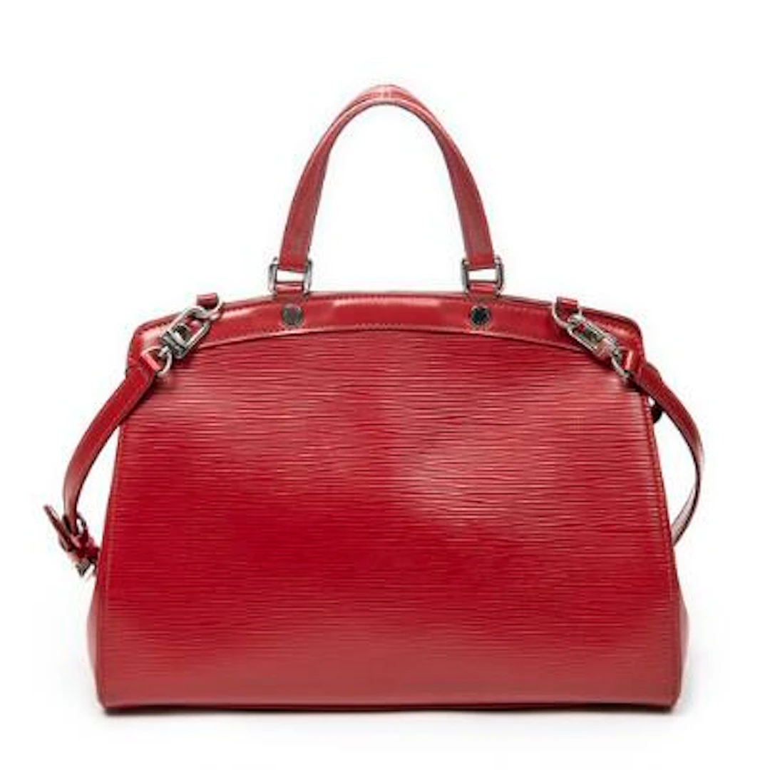 Louis Vuitton: "Brea" handbag in red Epi leather with two handles