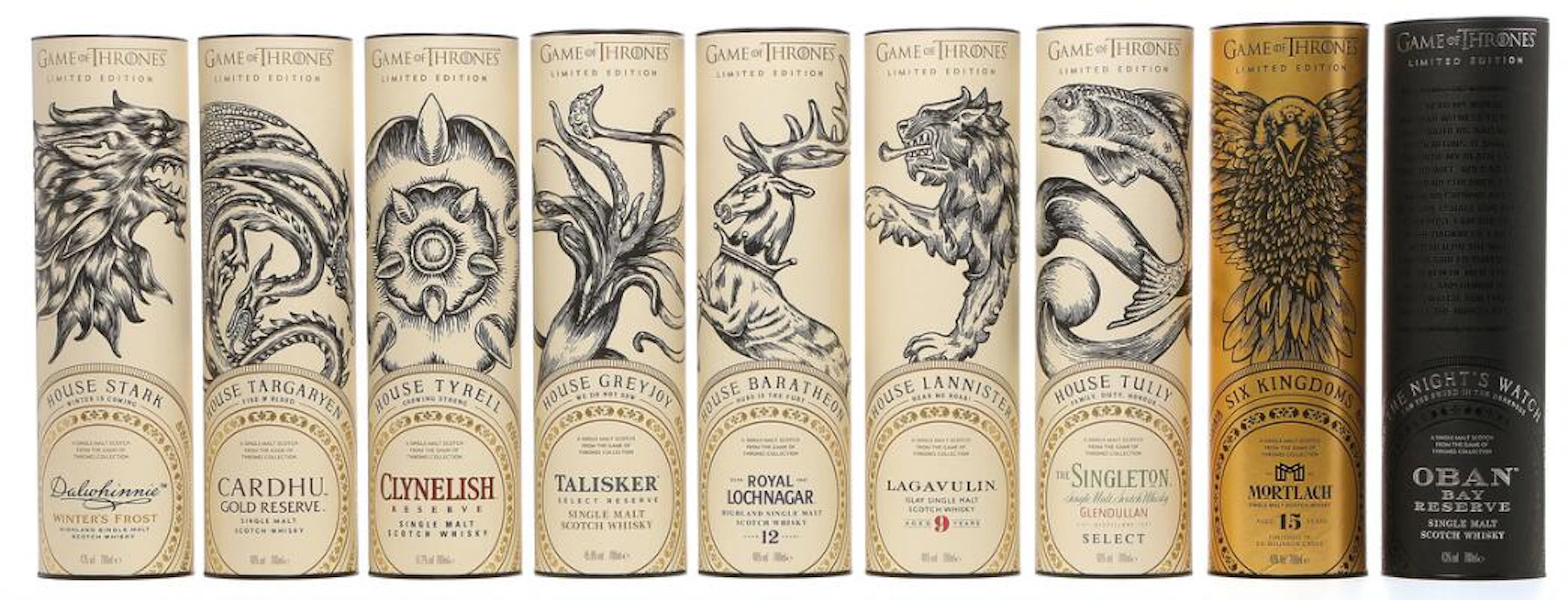 9 bts. Game of Thrones Limited Edition Whisky Oc. – Bruun Rasmussen Auctioneers