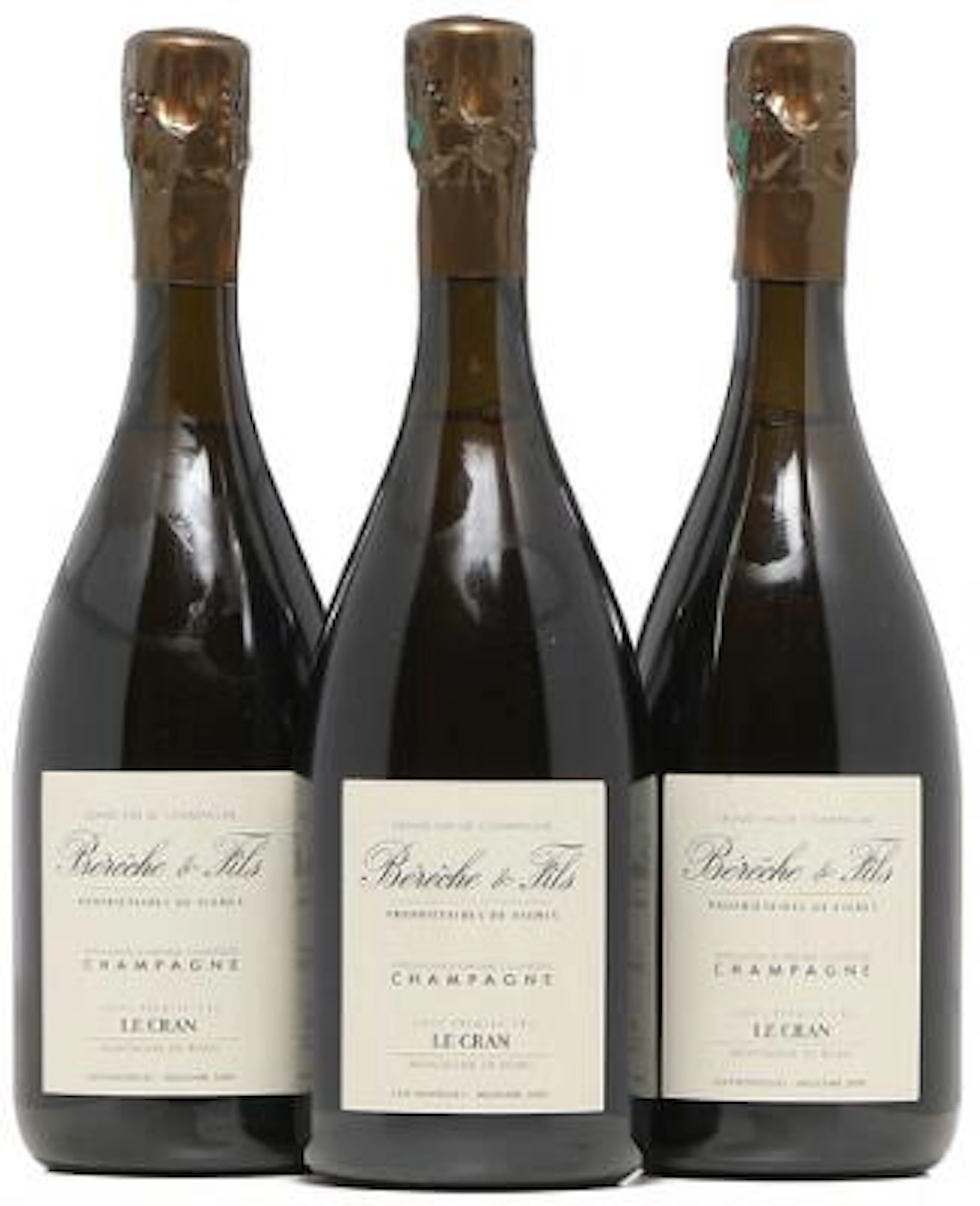 3 bts. Champagne Premier Cru "Le Cran" Brut Nature, Bereche et Fils