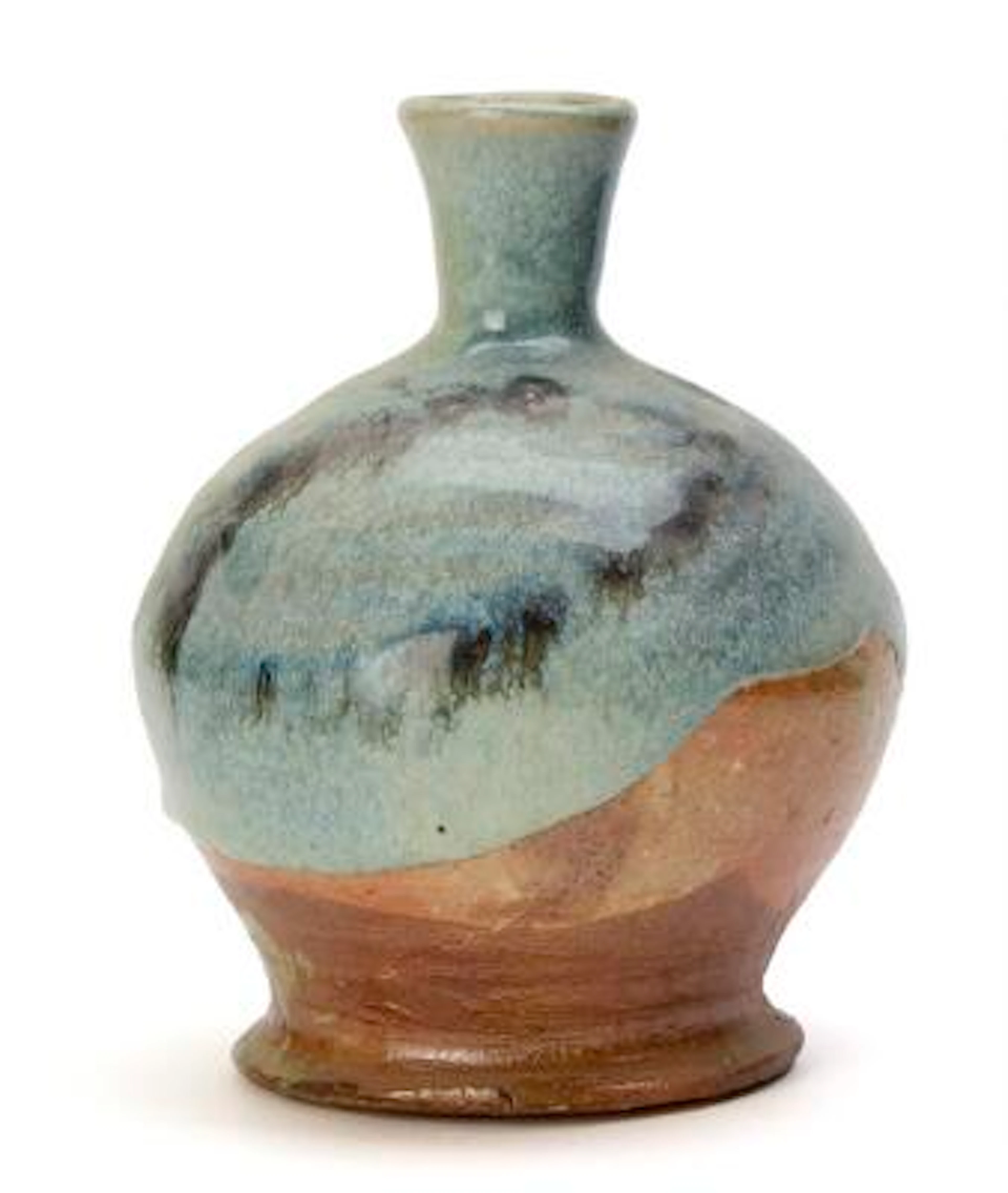 Anne Kjærsgaard: Stoneware vase modelled with narrow neck. Decorated