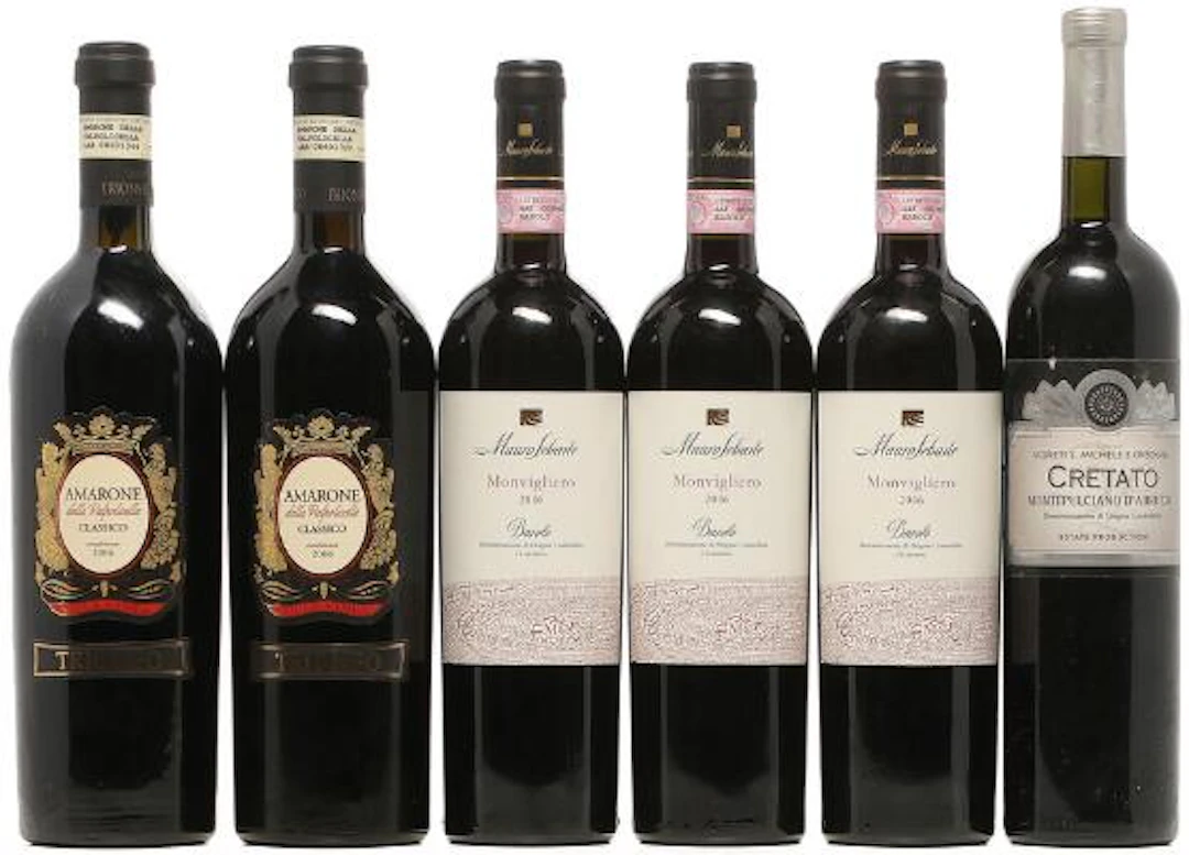 3 bts. Barolo "Monvigliero", Mauro Sebaste 2006 A (hf/in). etc. Total