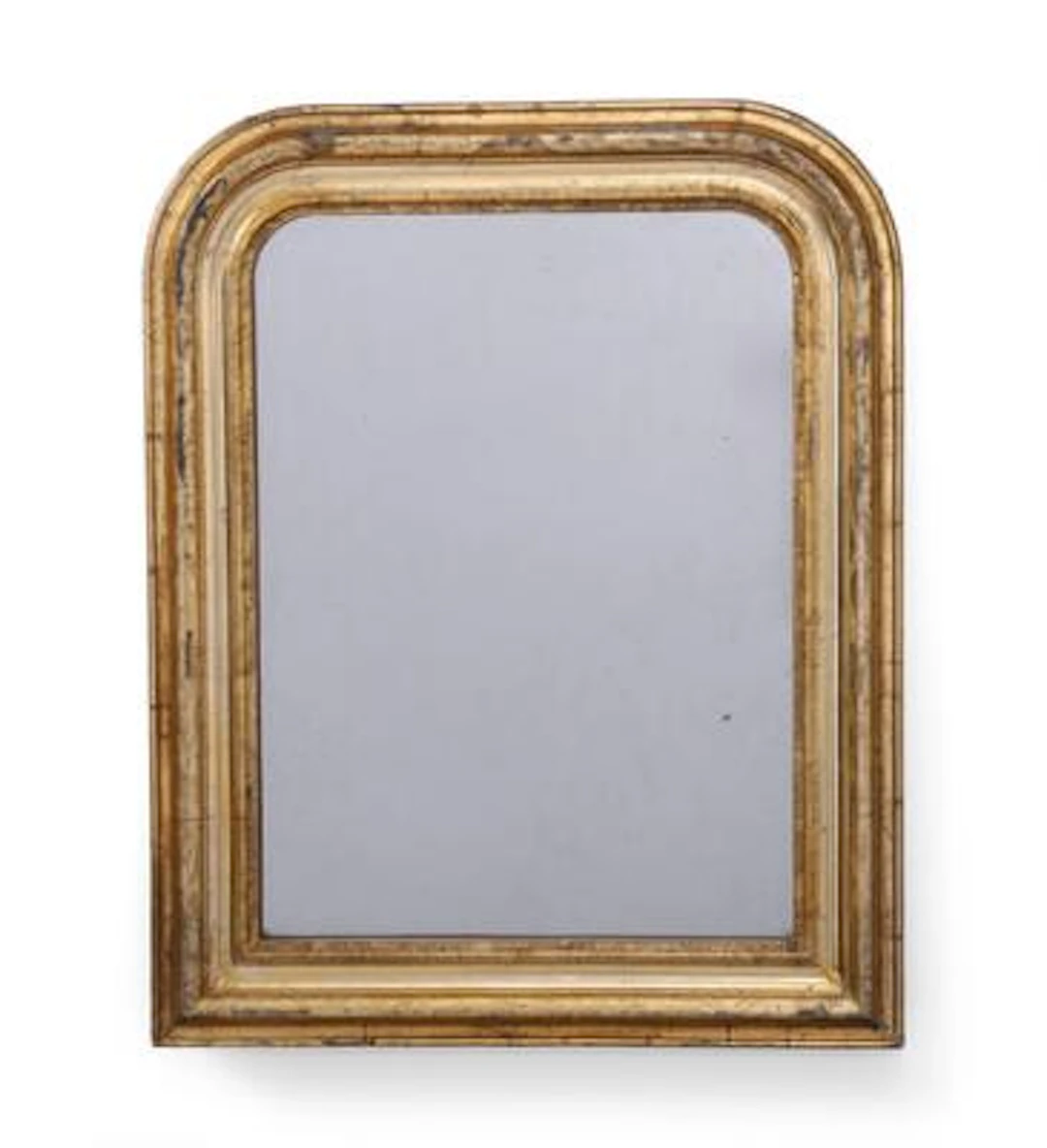 French Louis Philippe mirror in gilded wood frame. Mid-19th century.