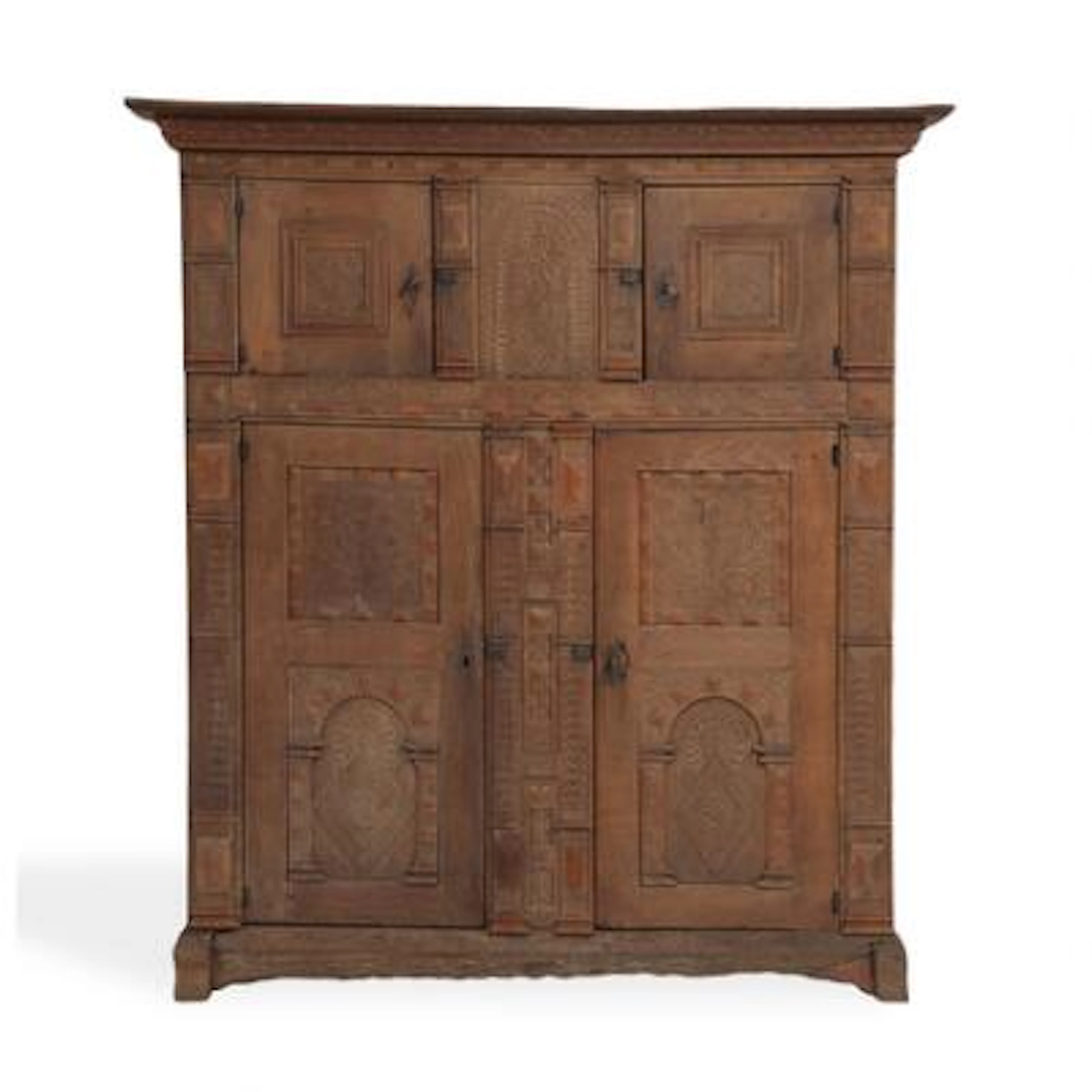 Holstein oak cupboard "Ammerländer Schrank“ with Renaissance carvings