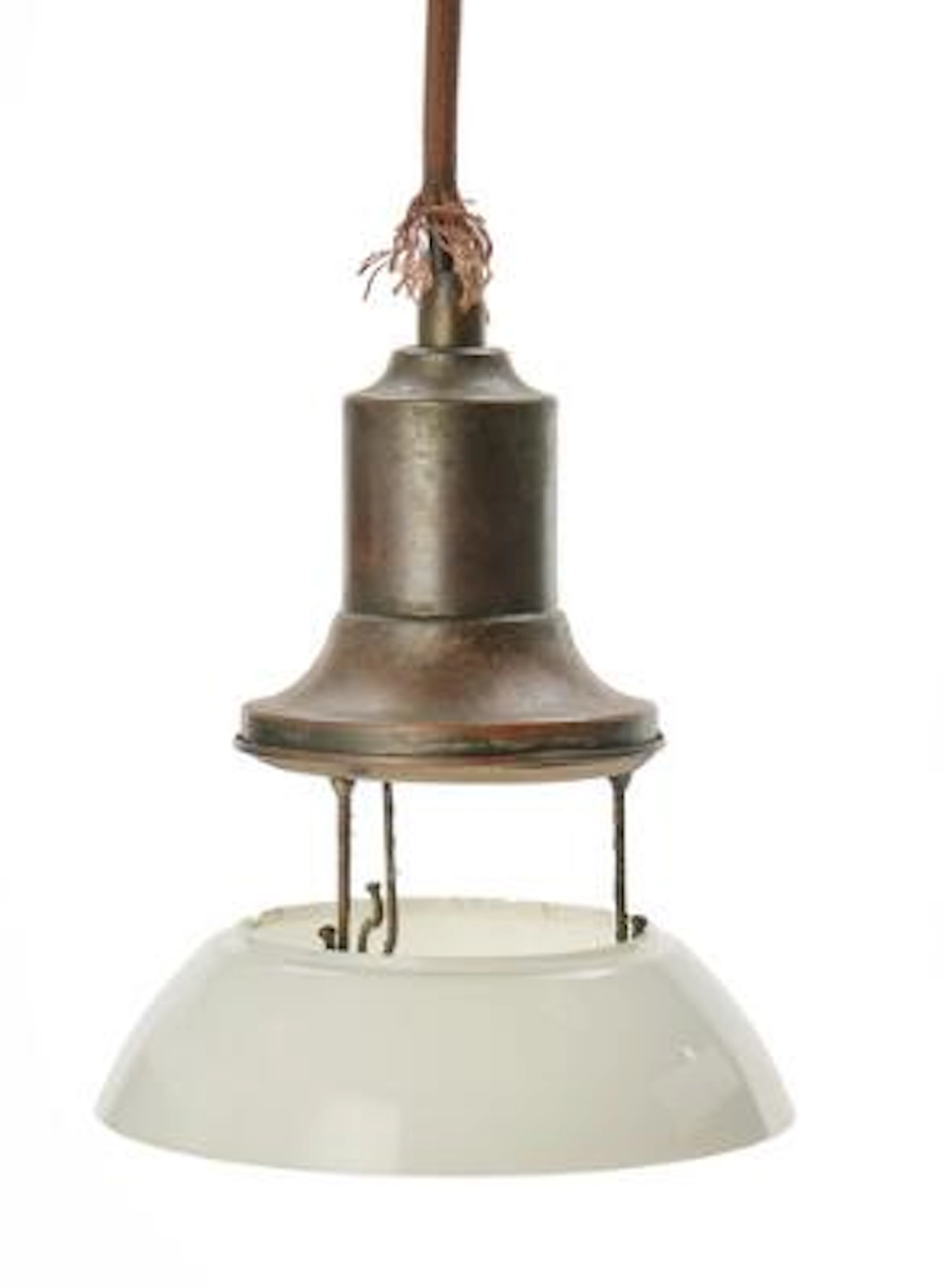 Poul Henningsen: "PH-3/2". Browned brass socket house with single