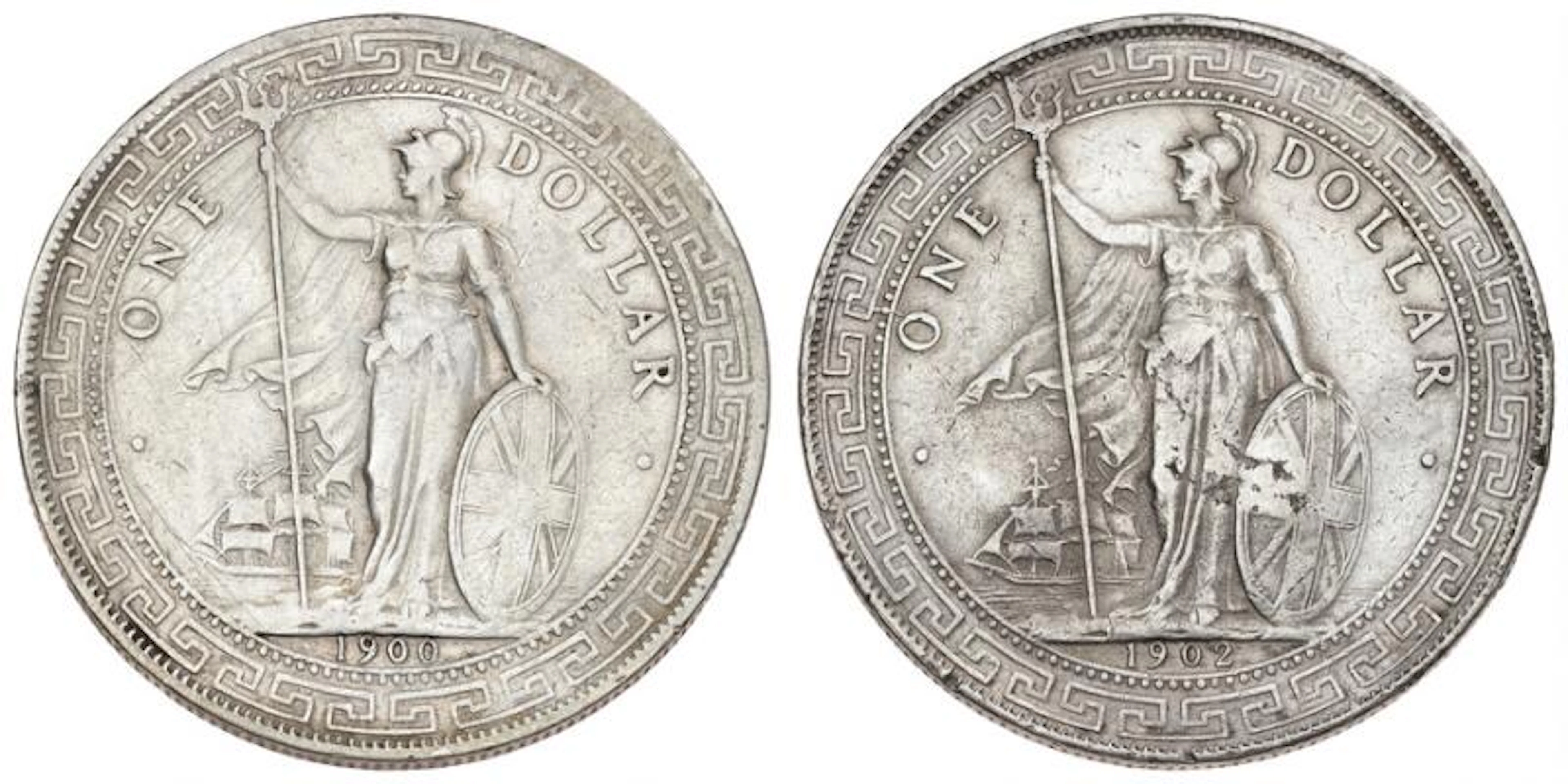 England, Victoria, 1837-1901, Trade Dollar 1900 B, KM T5 og Edward