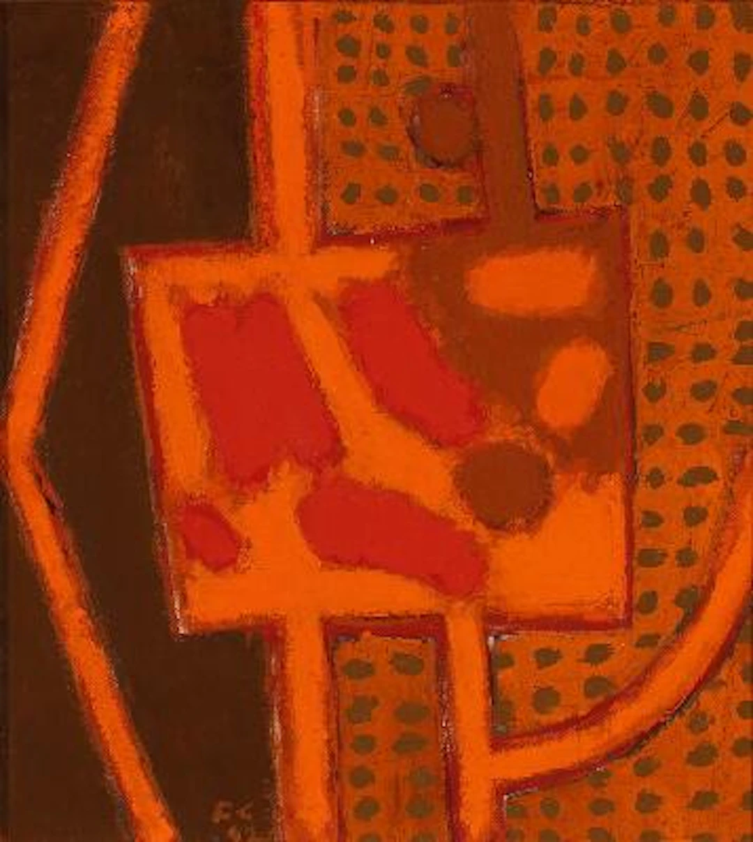 Frede Christoffersen: "Jern", 1962. Signed FC 62; signed on the reverse