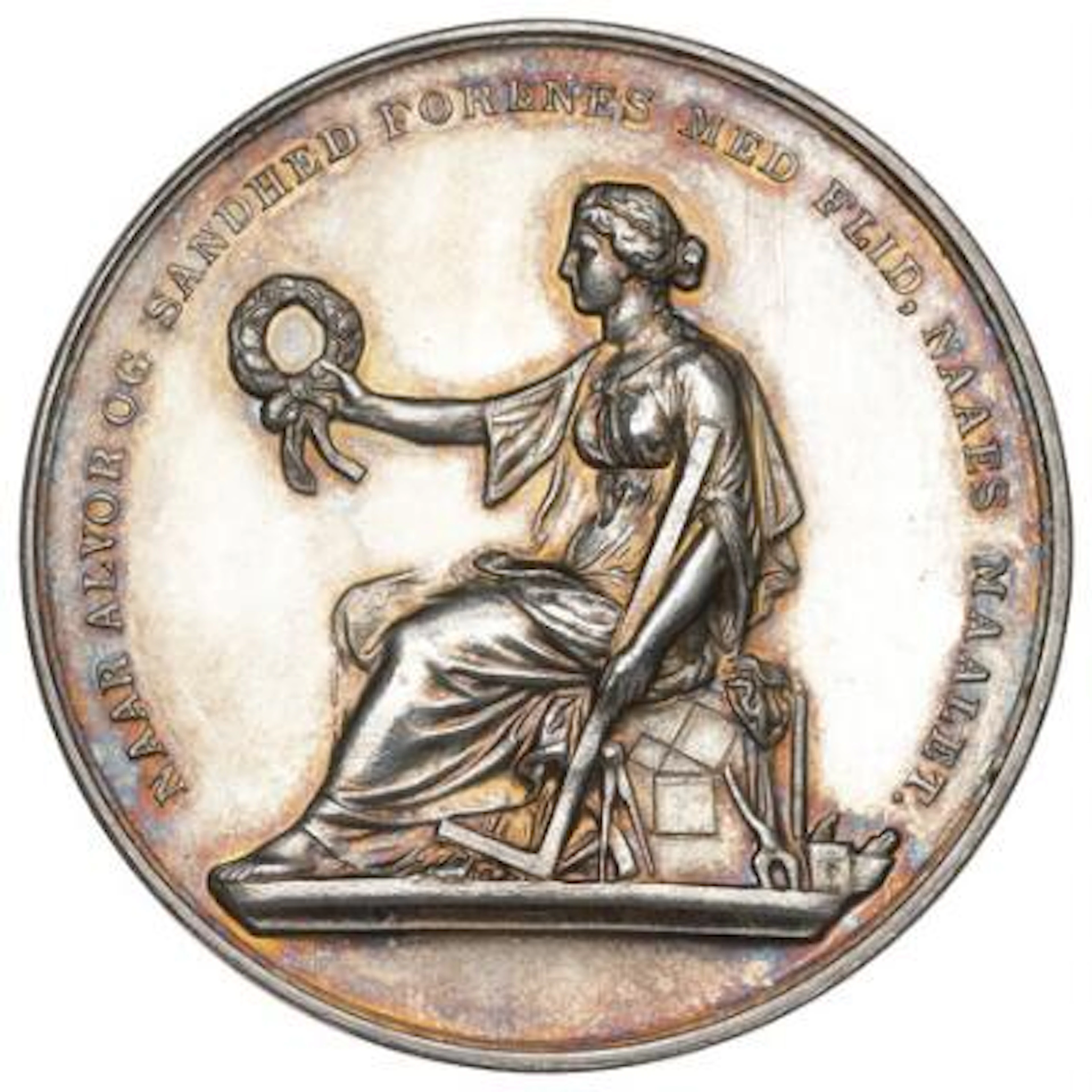 Christian IX, Copenhagen Craftsmen's Association, nd (1867), Ag, 45