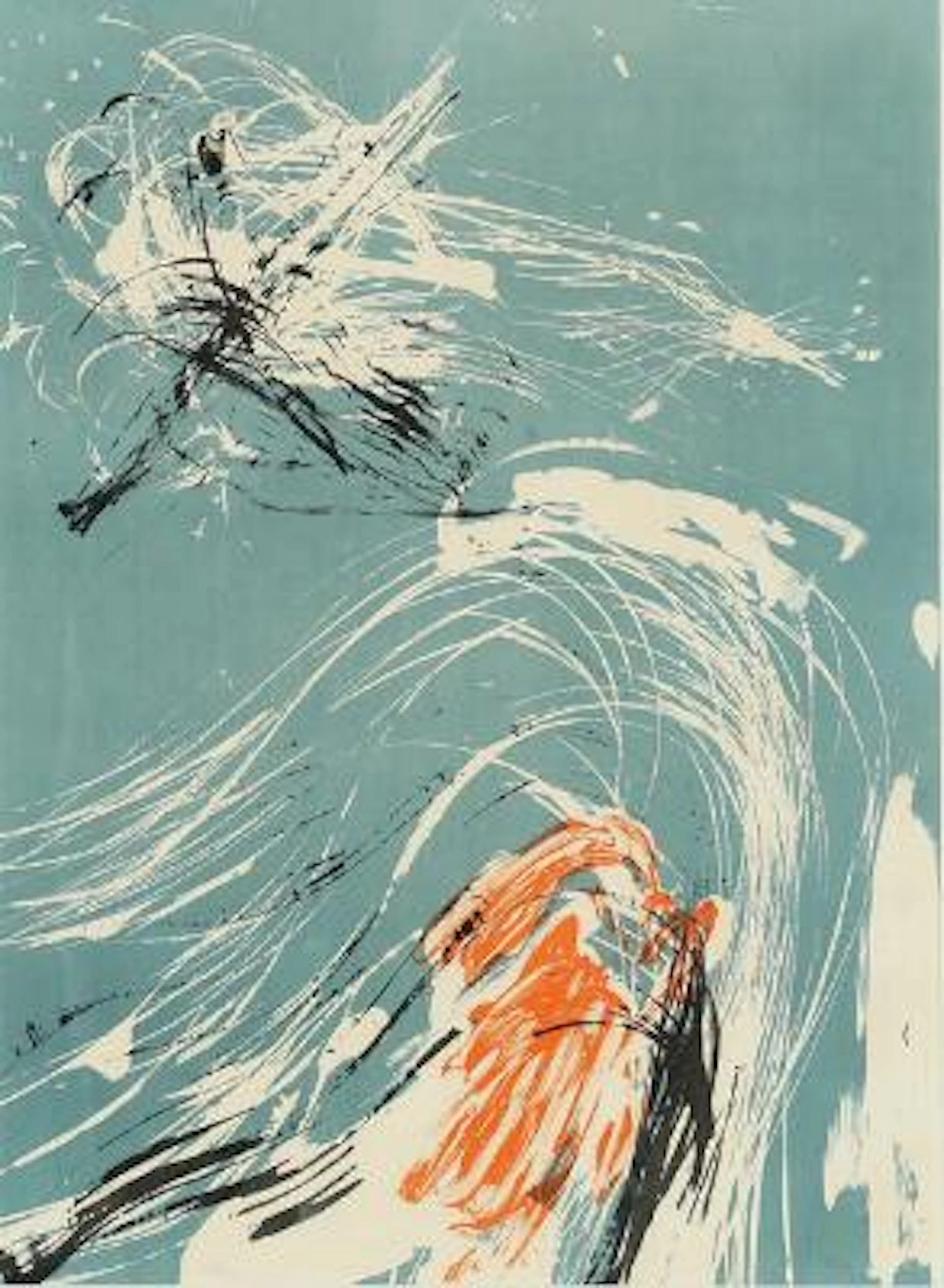 Asger Jorn: Composition from "Jubilæumsserien". Signed and dated Jorn