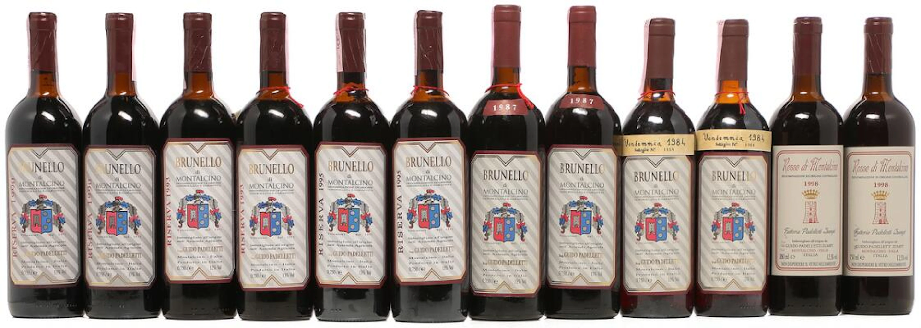 2 bts. Brunello di Montalcino Riserva, Padelletti 1990 B (ts/us).