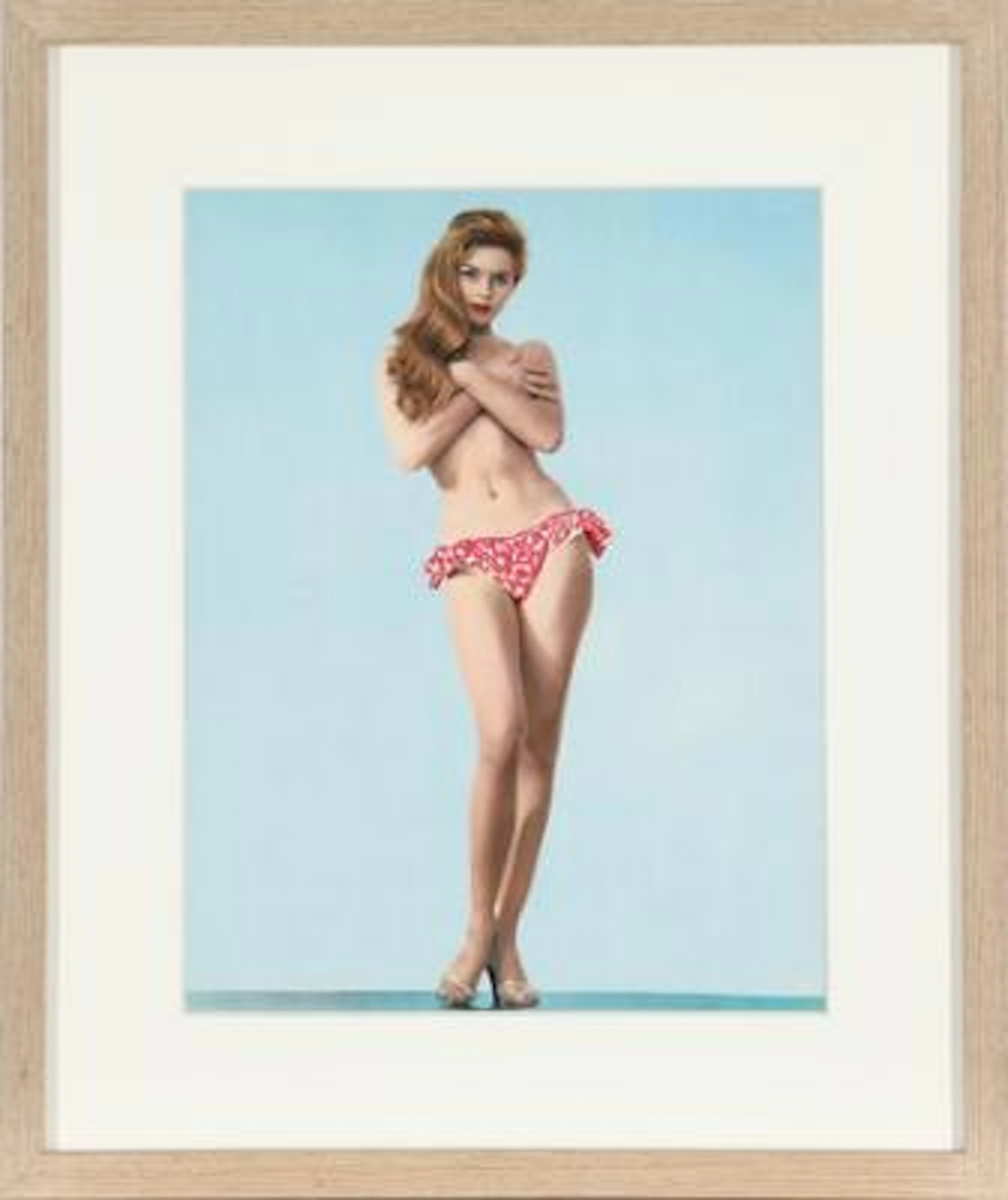 Original colour pin-up photograph of French actress Brigitte Bardot