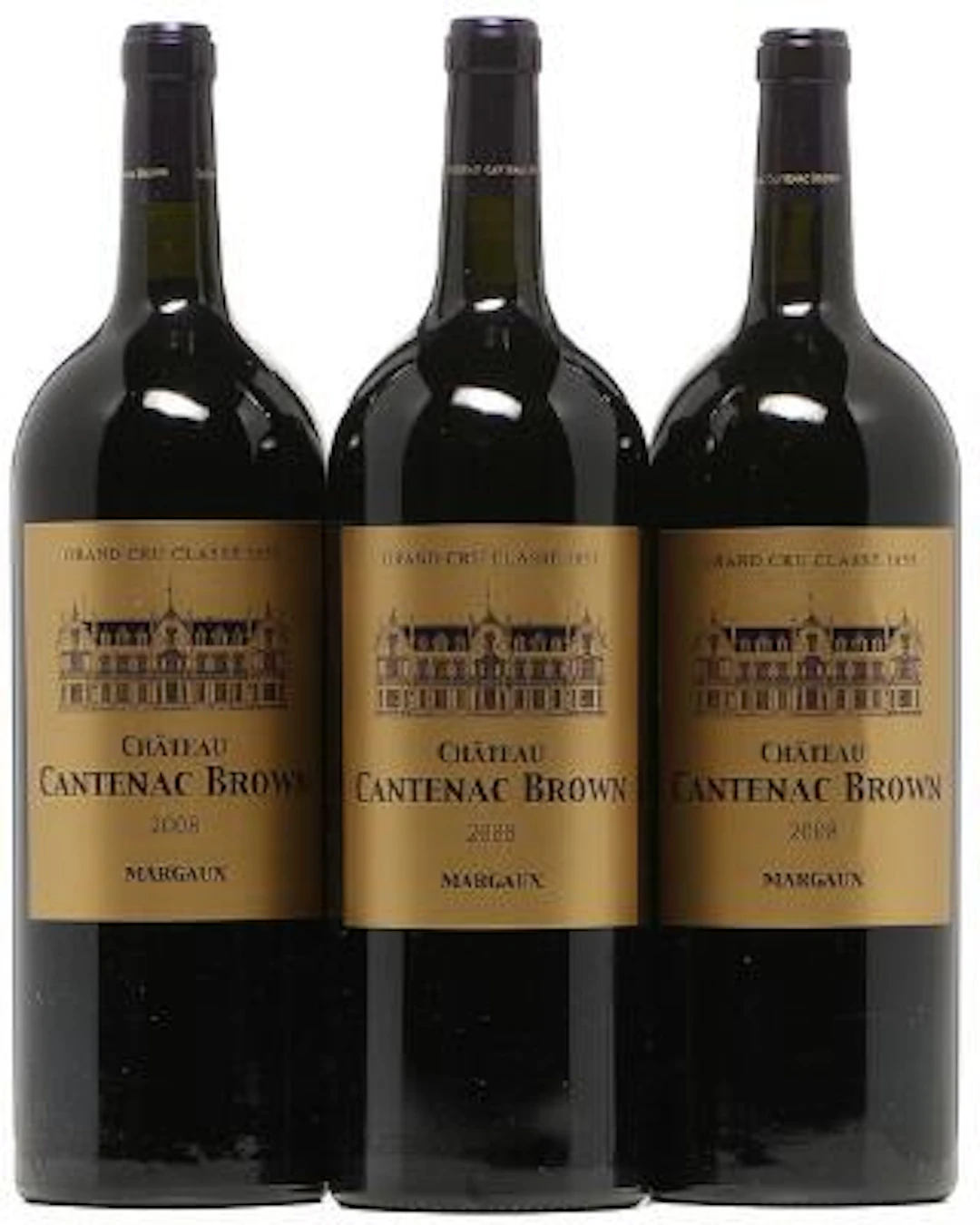 3 bts. Mg. Château Cantenac Brown, Cantenac - Margaux. 3. Cru Classé