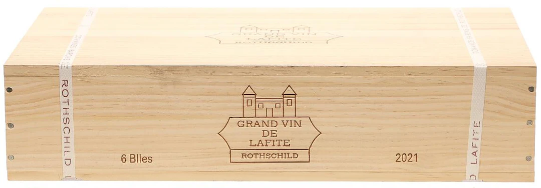 6 bts. Château Lafite Rothschild, Pauillac. 1. Cru Classé 2021 A (hf/in).