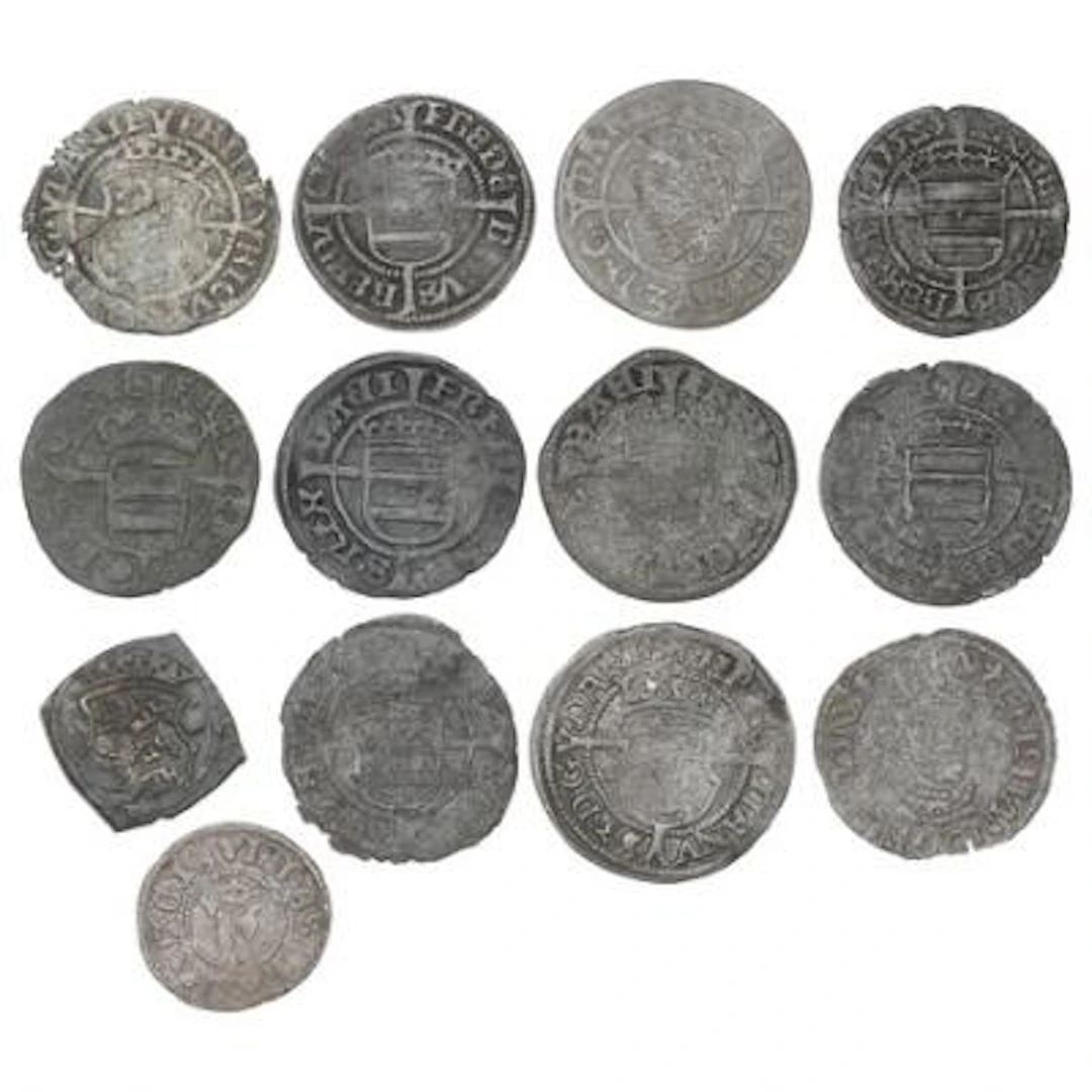 Denmark, Hans-Christian III, collection of coins, in total 12 pcs