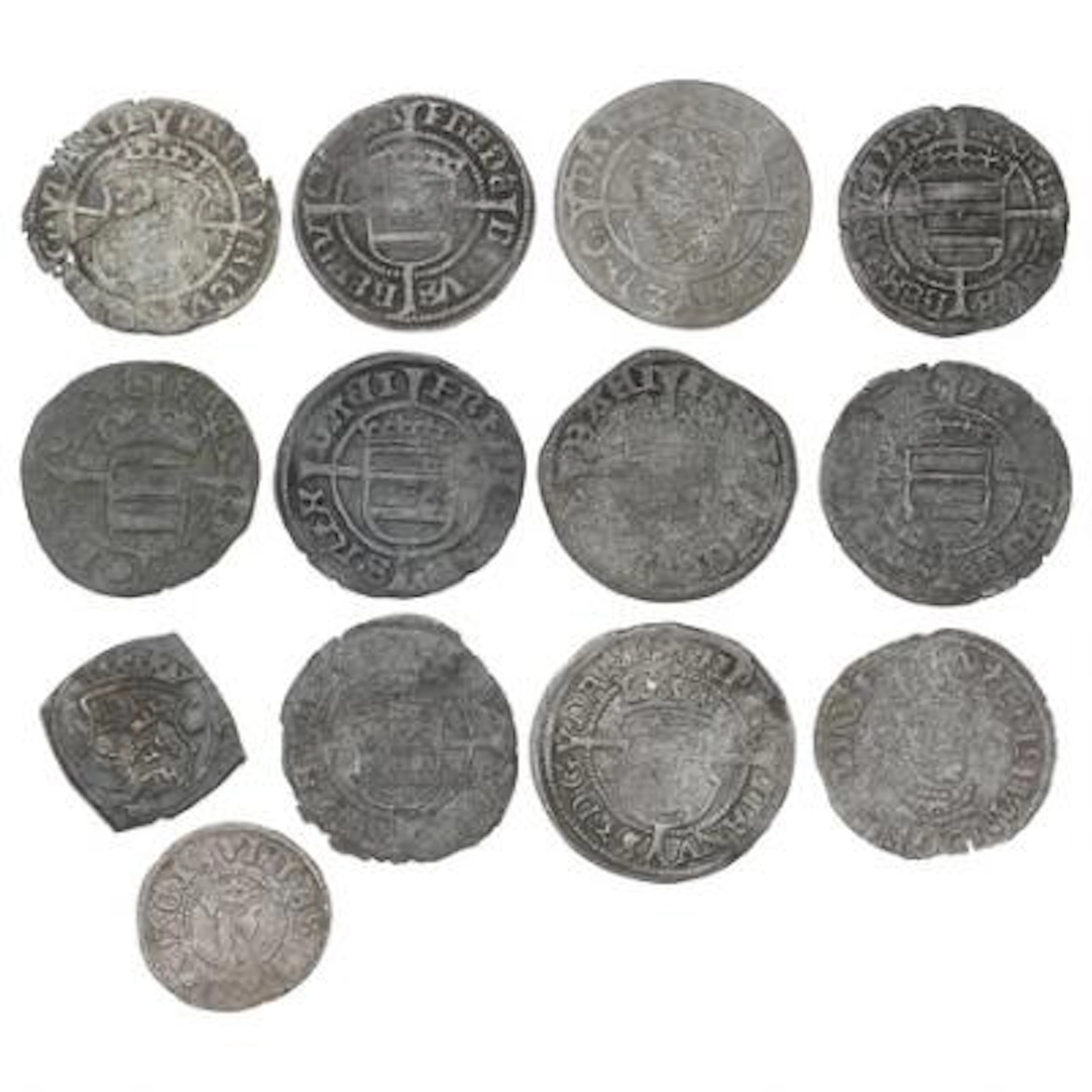 Denmark, Hans-Christian III, collection of coins, in total 12 pcs