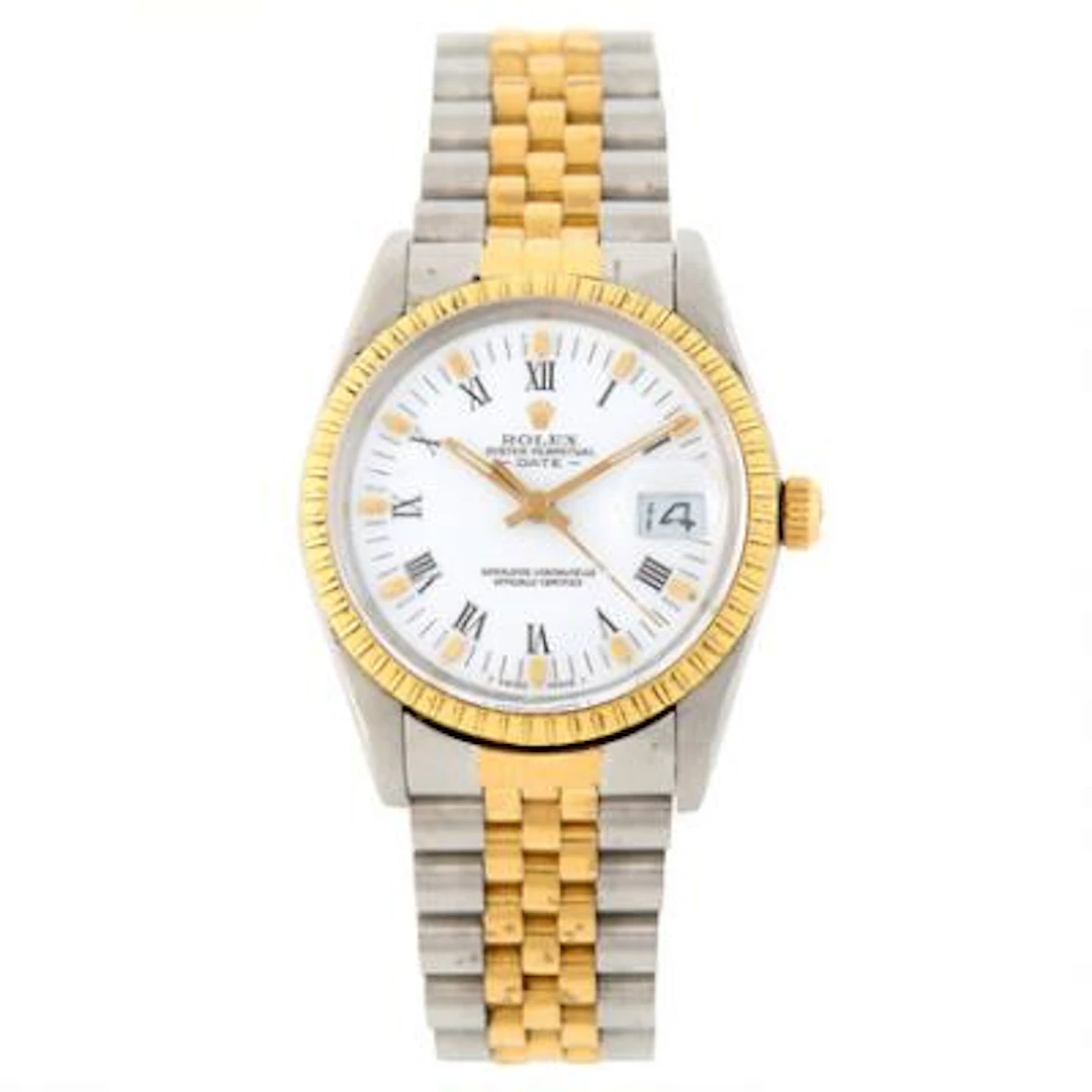 Rolex: Datejust of 18k gold and steel, ref. 15053. Mechanical movement