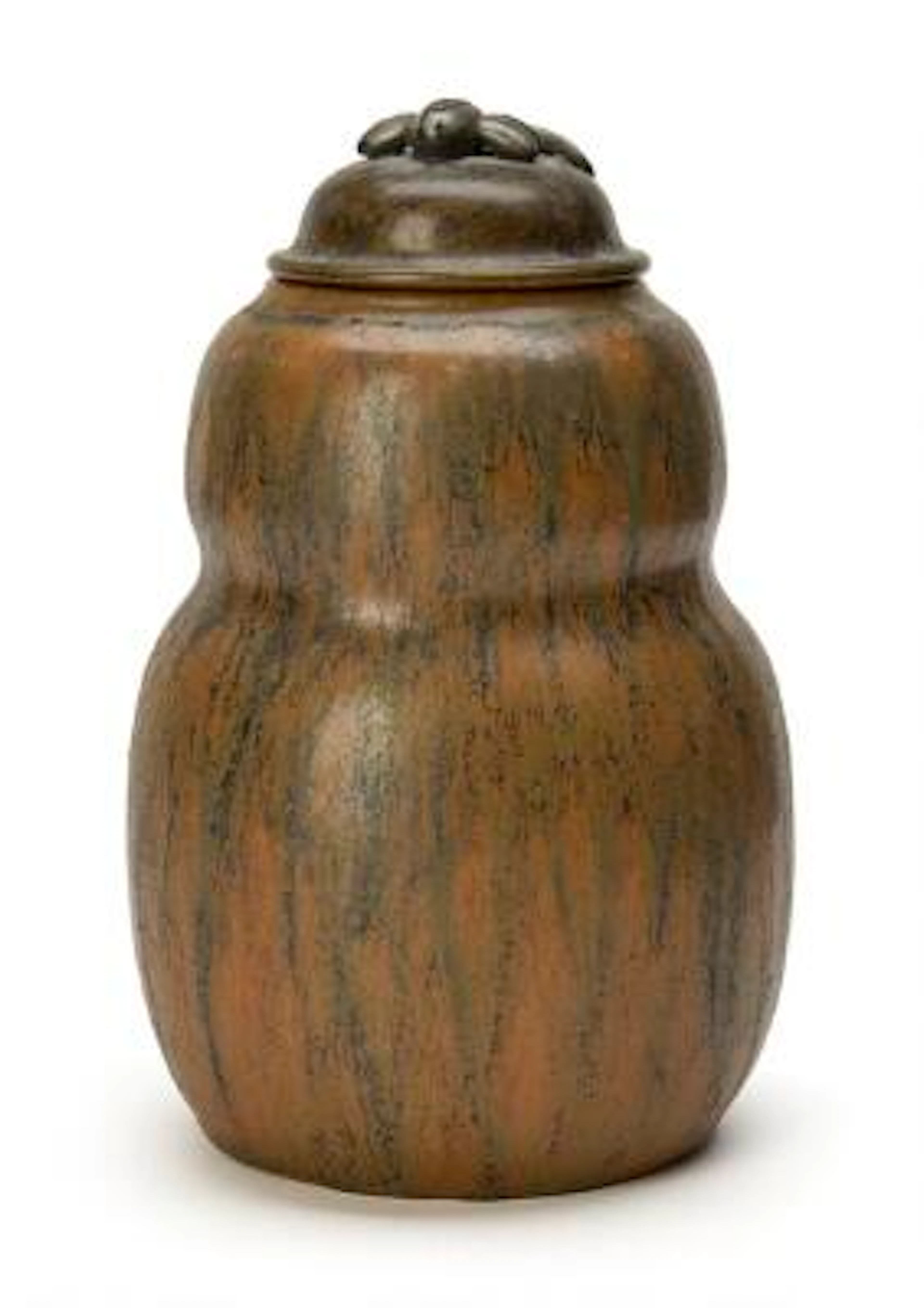 Patrick Nordström, a.o.: A stoneware lid jar, decorated with reddish