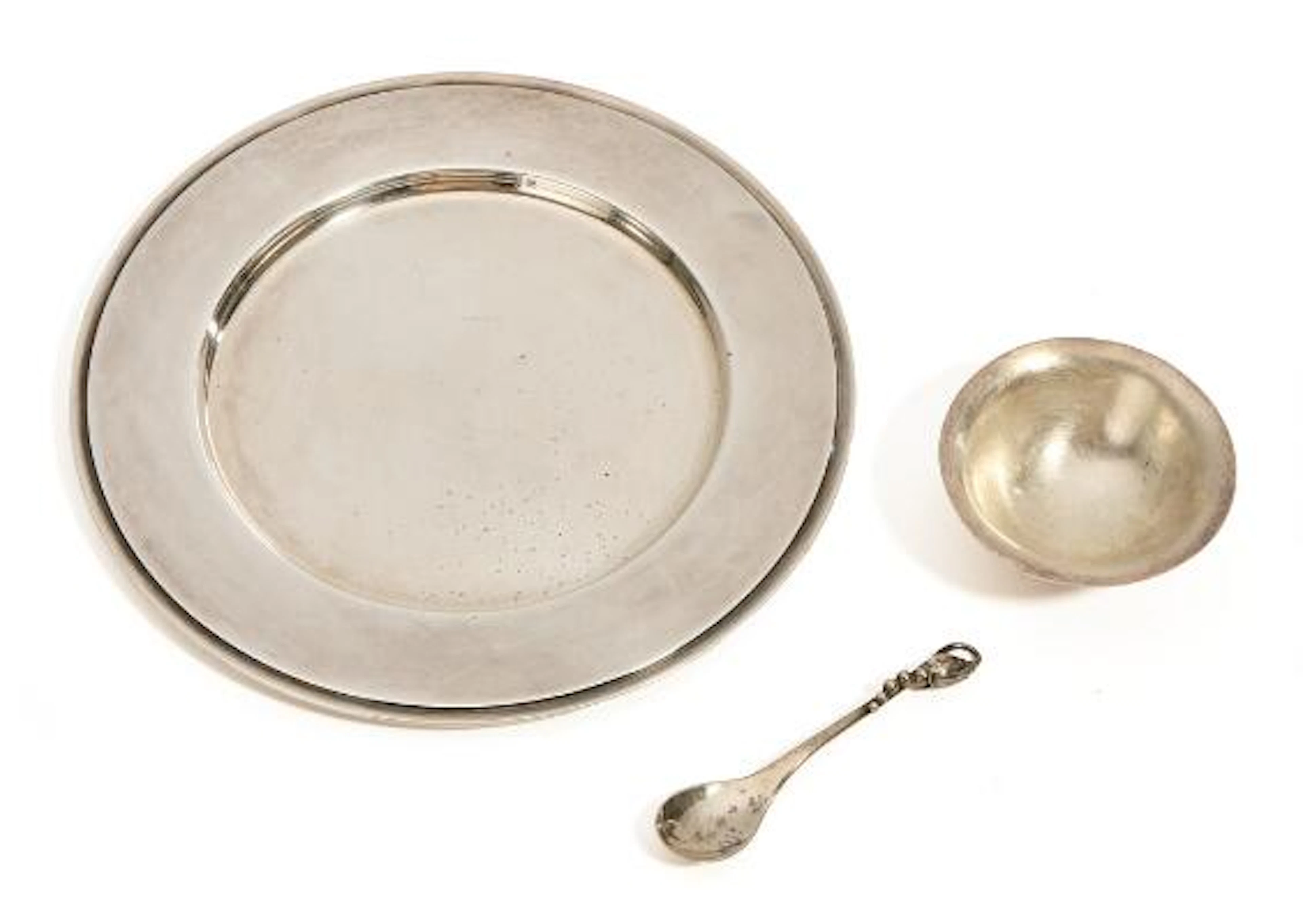 Harald Nielsen: "Pyramid". Small sterling silver plate/bottle coaster