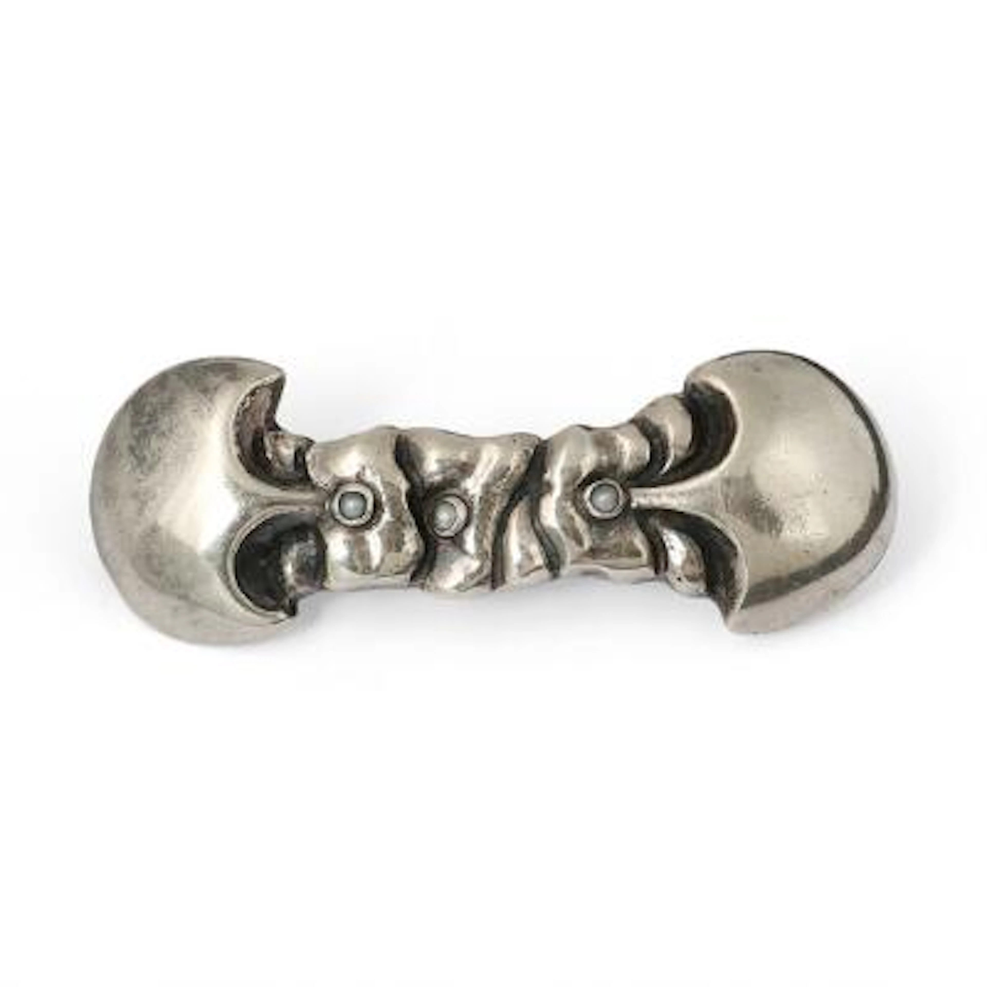 Mogens Ballin: A brooch of silver. Weight app. 15.5 g. W. 12-19 mm.