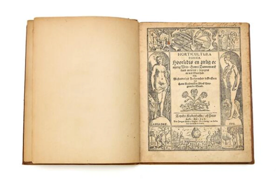 Early Housekeeping: Hans Rasmussen Block: Horticultura Danica. 1647.
