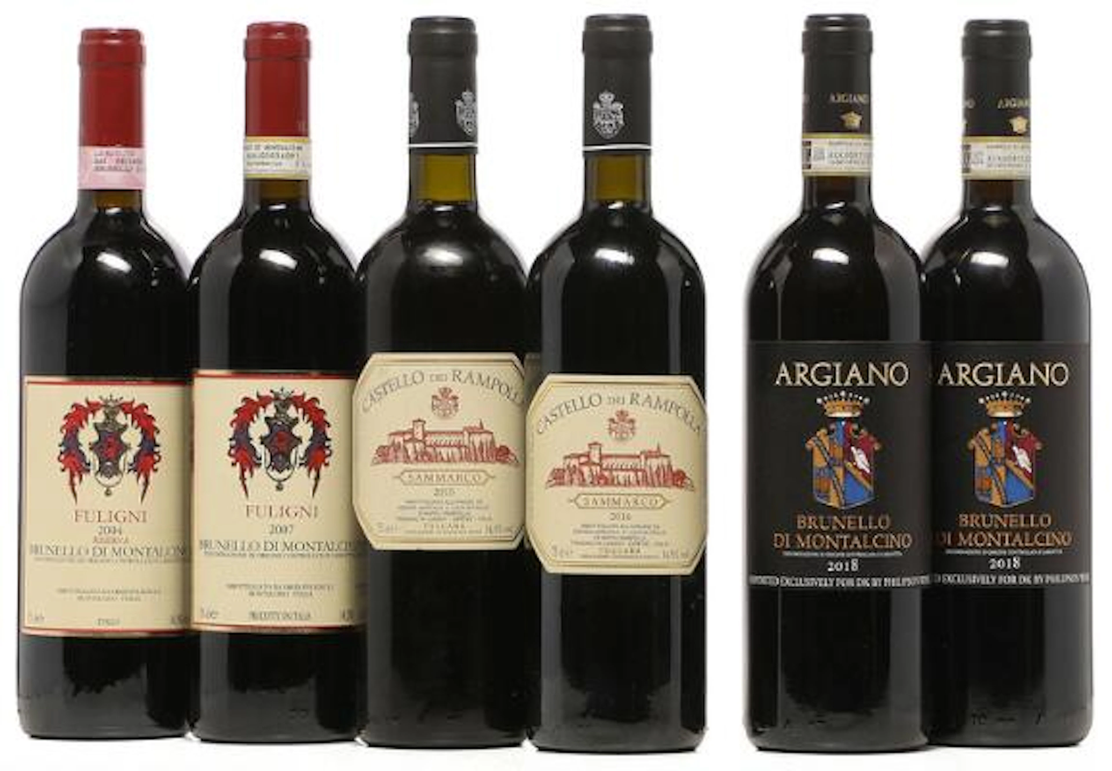 1 bt. Brunello di Montalcino Riserva, Fuligni 2004 A (hf/in). etc.