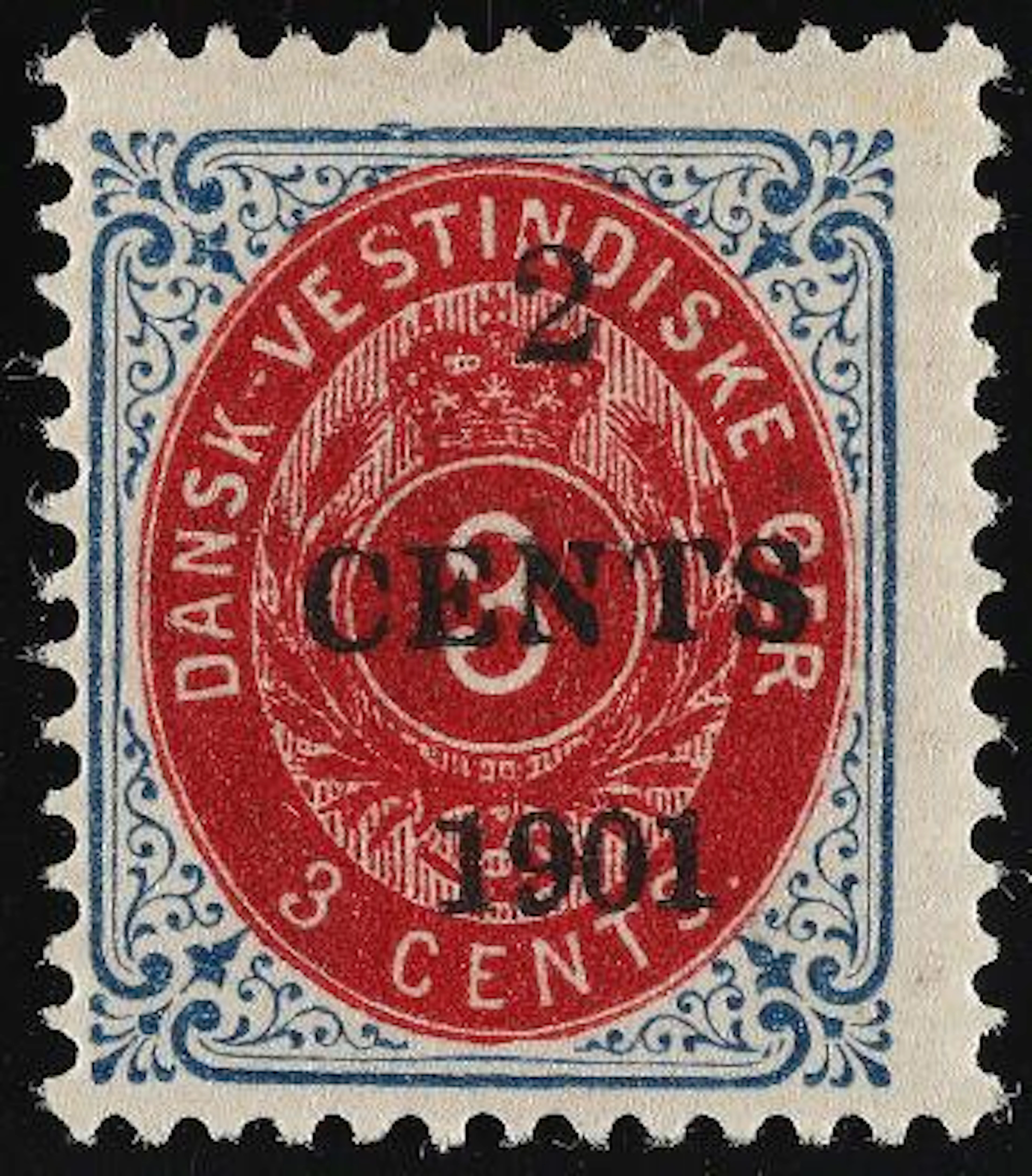 1902. Local Overprint, 2/3 cents. Overprint "1901" (small figures).