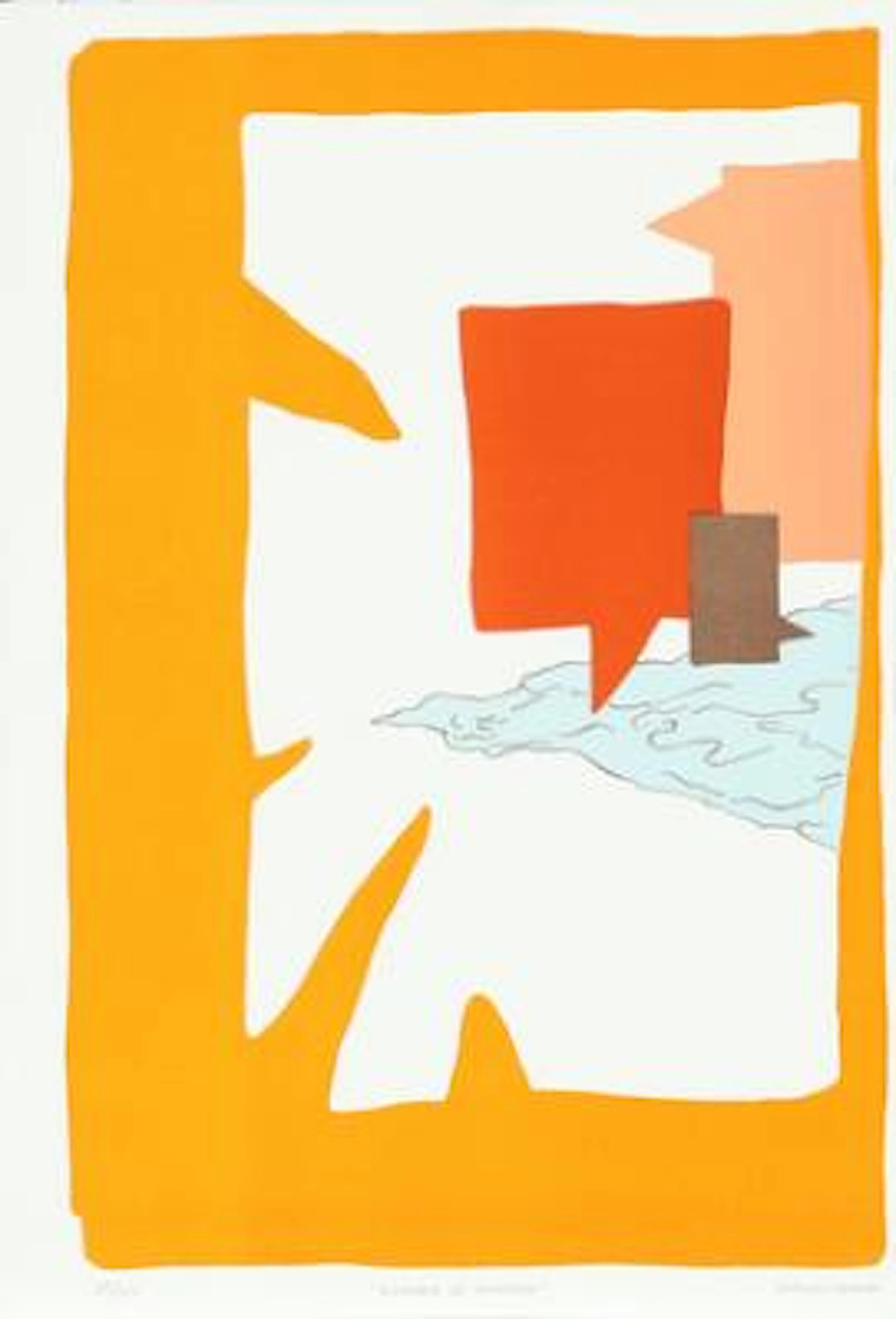 Simon Grimm: Two compositions. Both signed. Lithographs in colours.