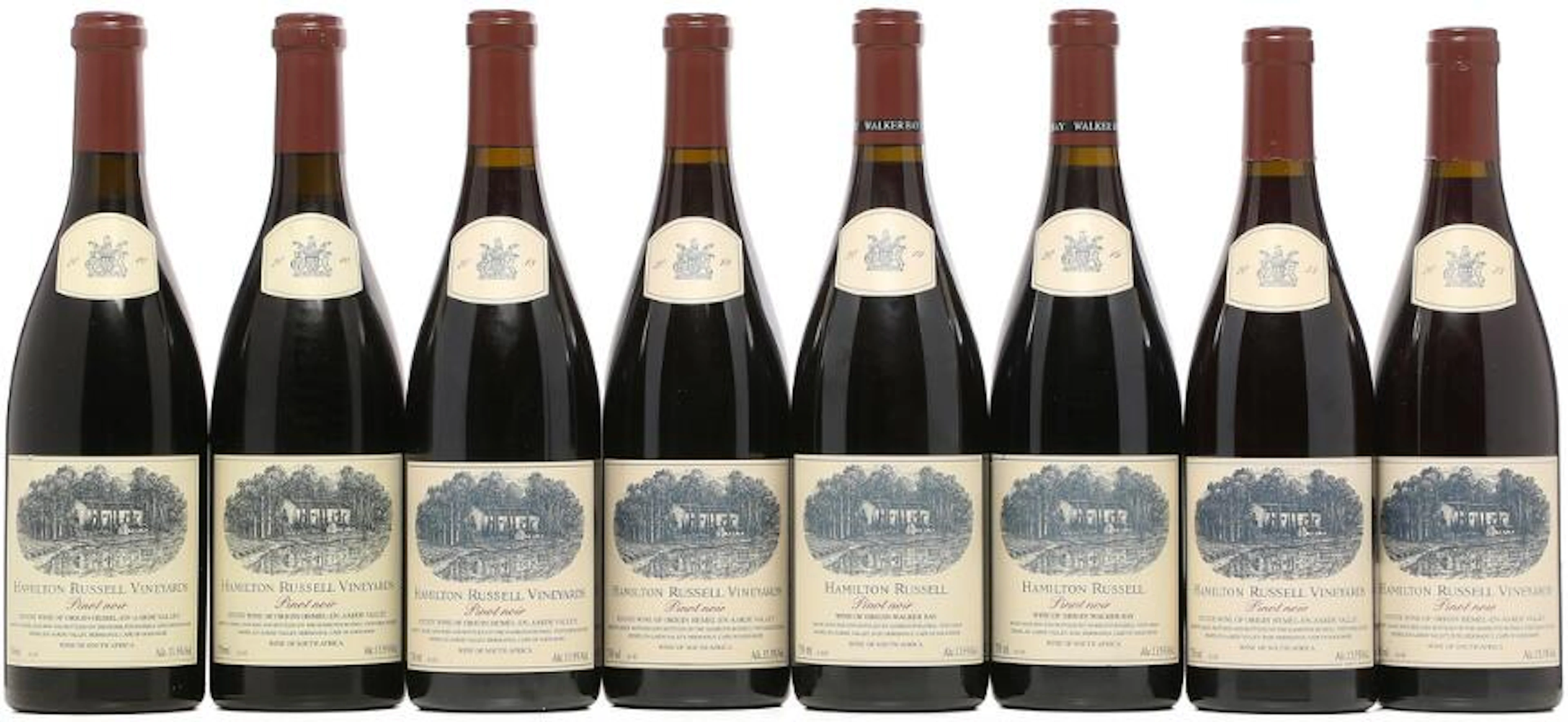 2 bts. Pinot Noir, Hamilton Russell Vineyards 2010 A (hf/in). etc.