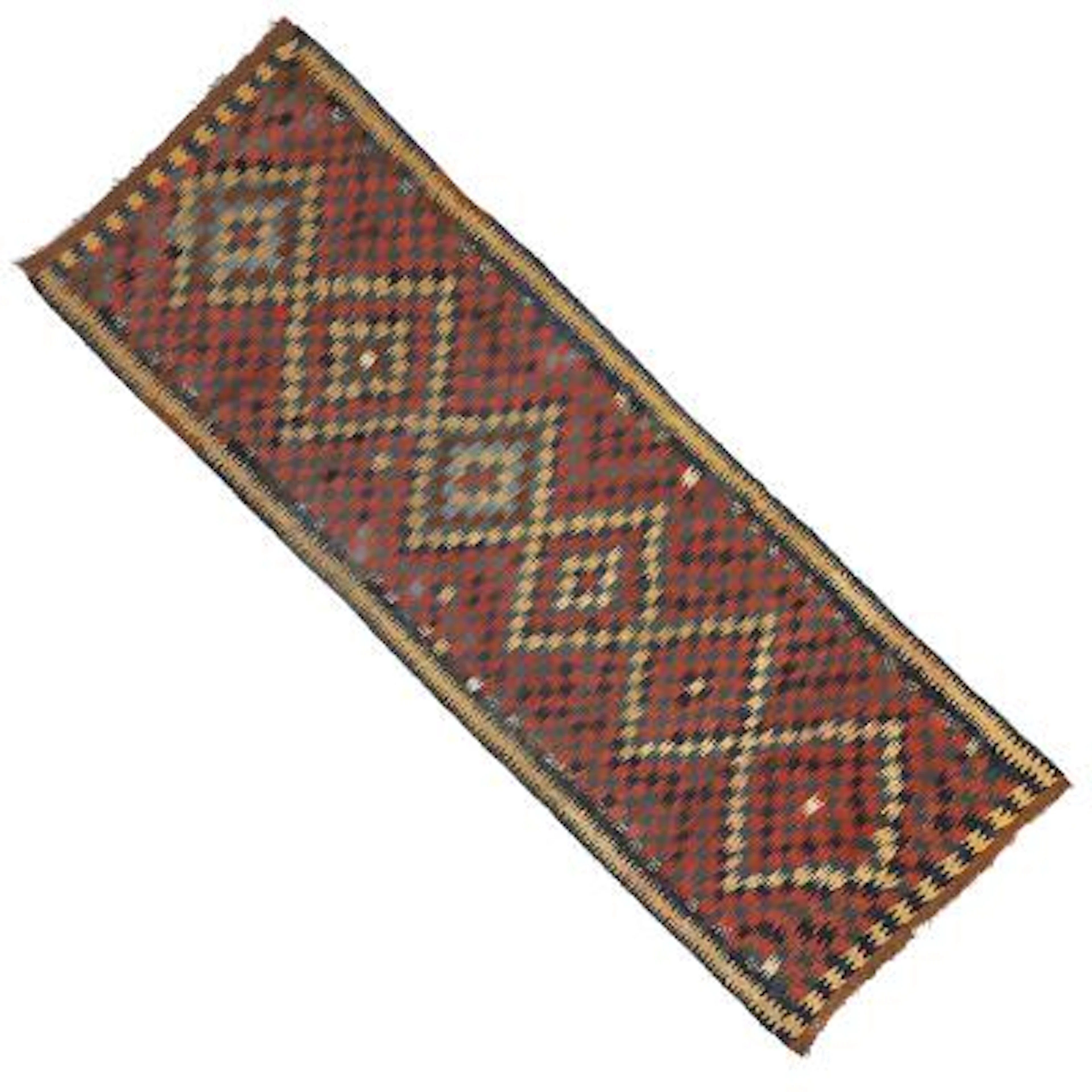 A Shahsavan kilim, Caucasus. Early 20th century. 330 x 116 cm. – Bruun
