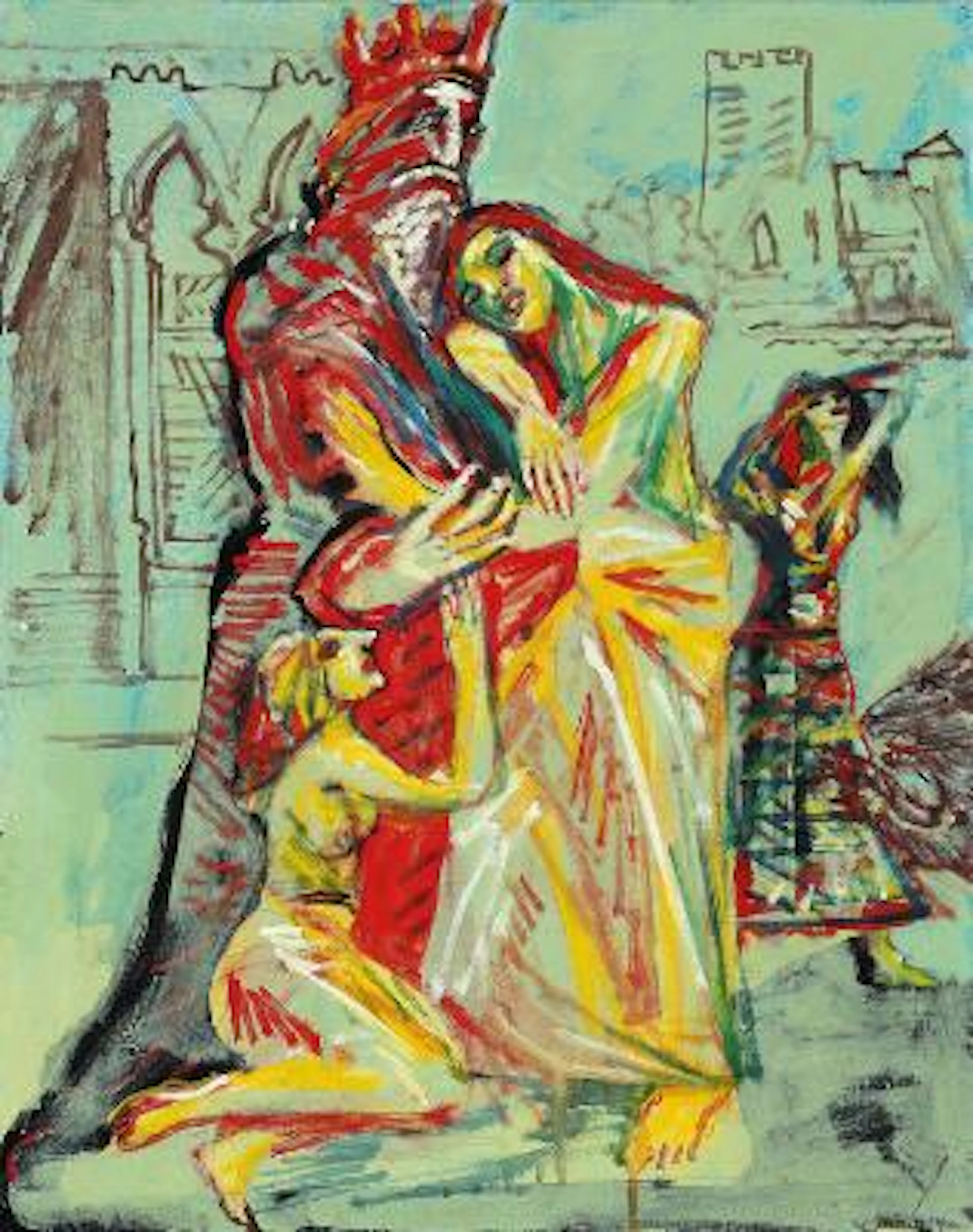 Richard Winther: King Arthur. Signed and dated on verso R de Nivå