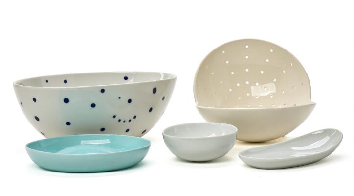 "Ole" porcelain and faience serving parts. Design Ole Jensen. Royal