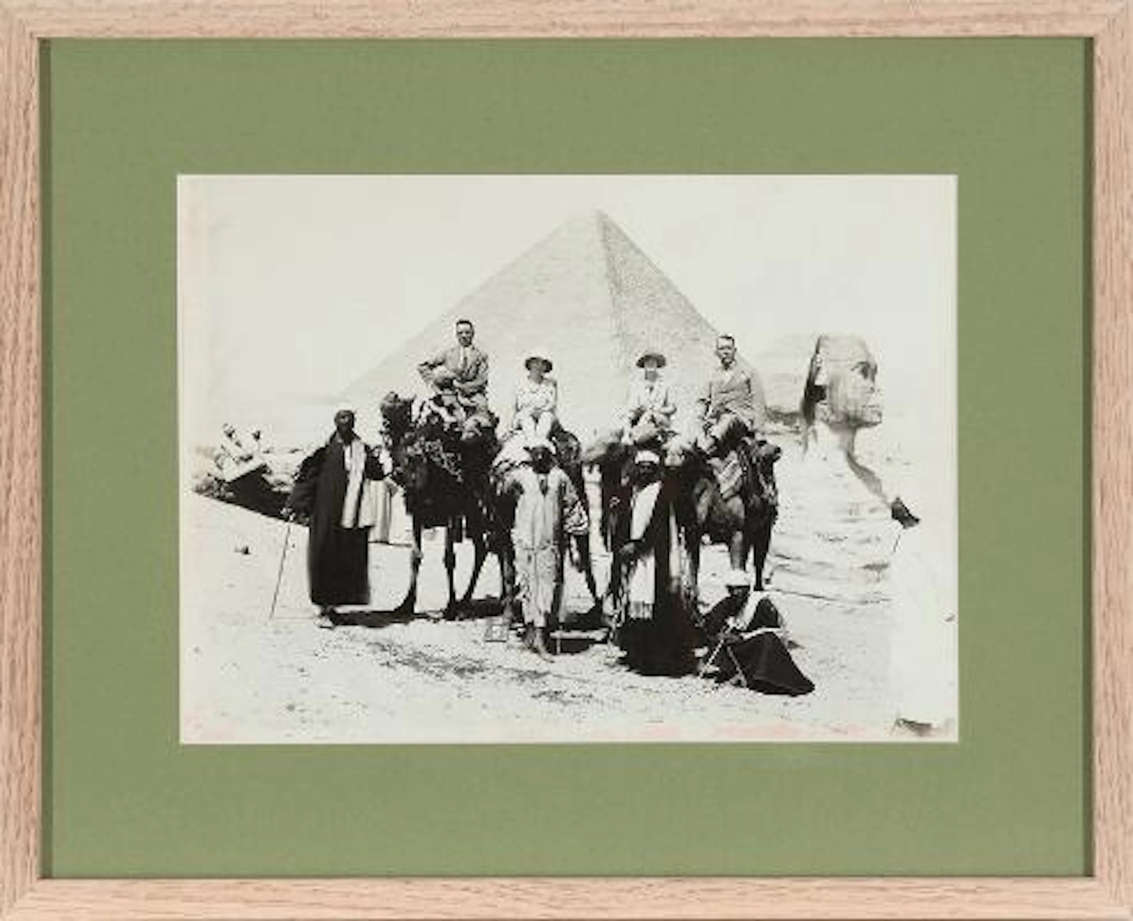 Original black-and-white private or press photograph of a travel company