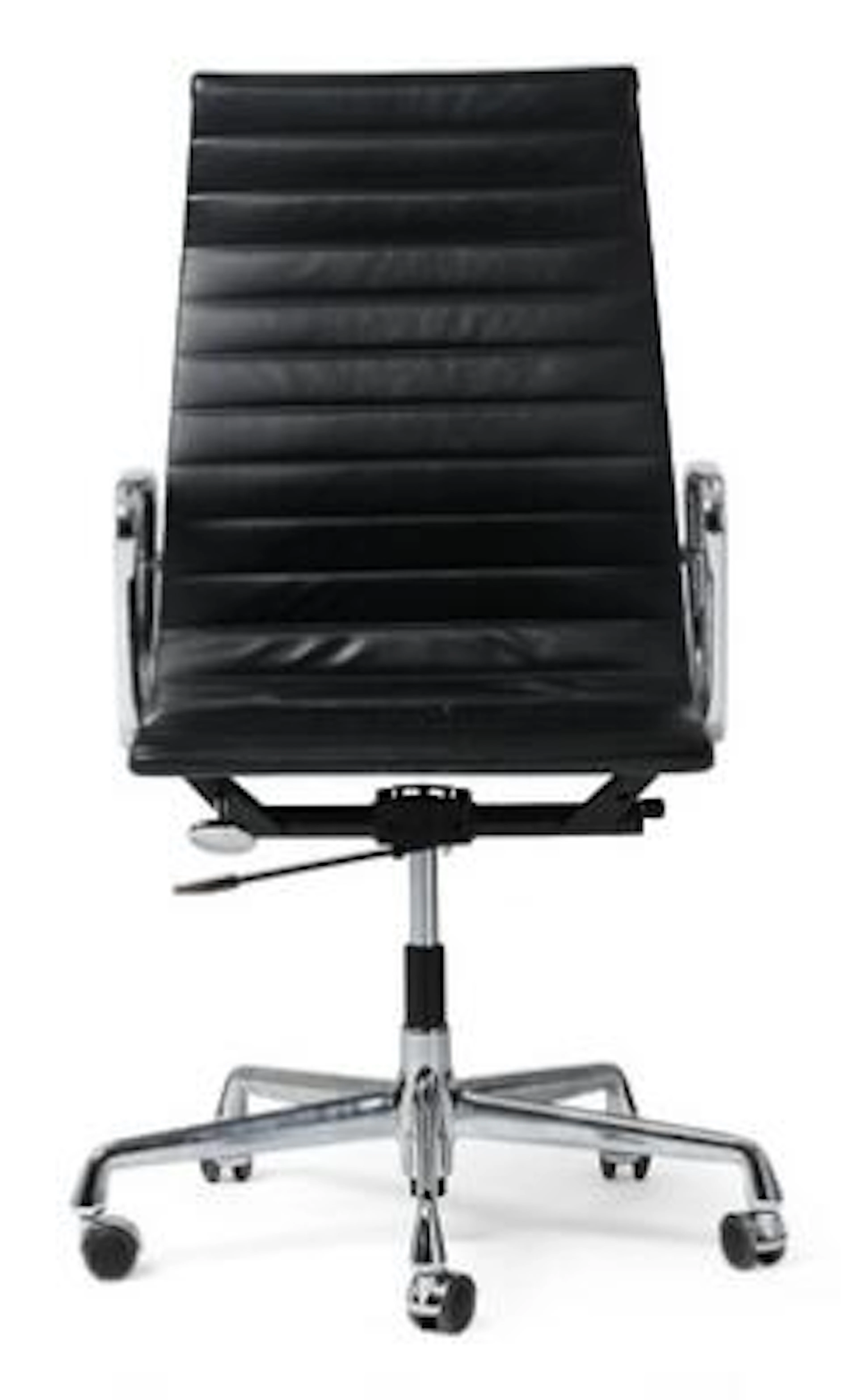 Charles Eames: “Aluminium Group”. Height adjustable chromed aluminium