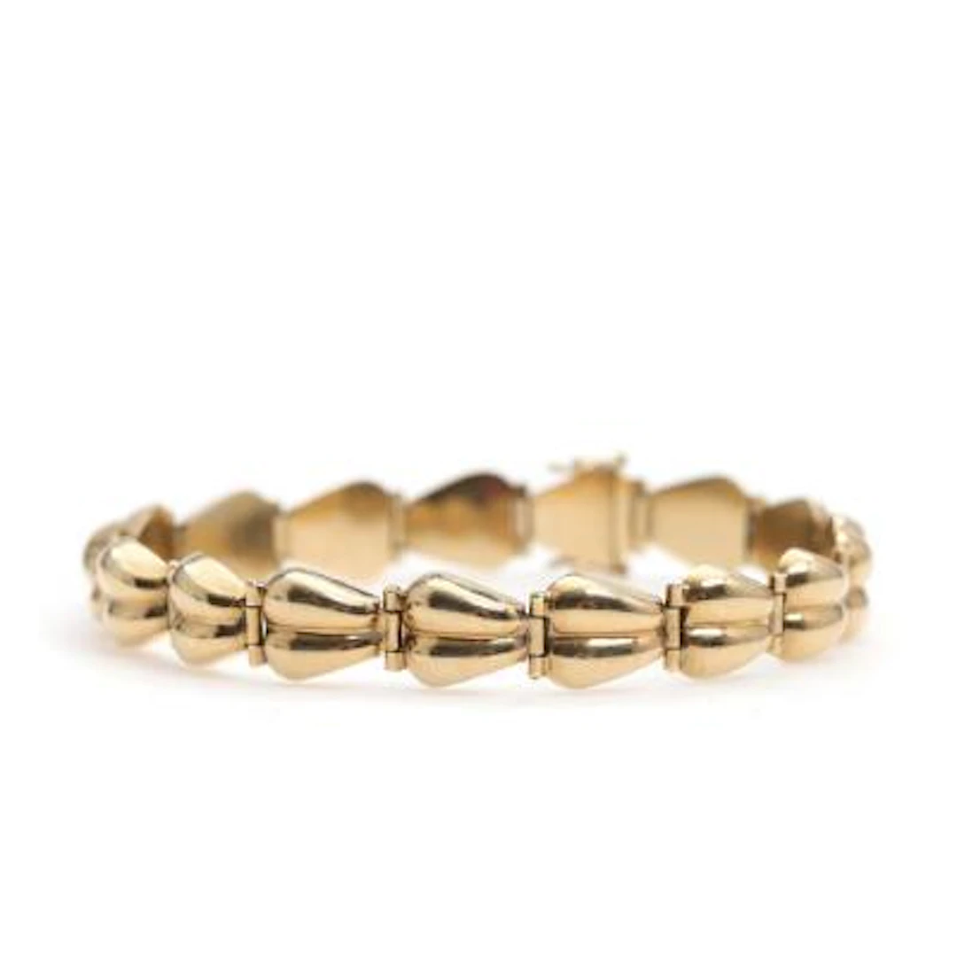 Bracelet of 14k gold. L. 18 cm. – Bruun Rasmussen Auctioneers