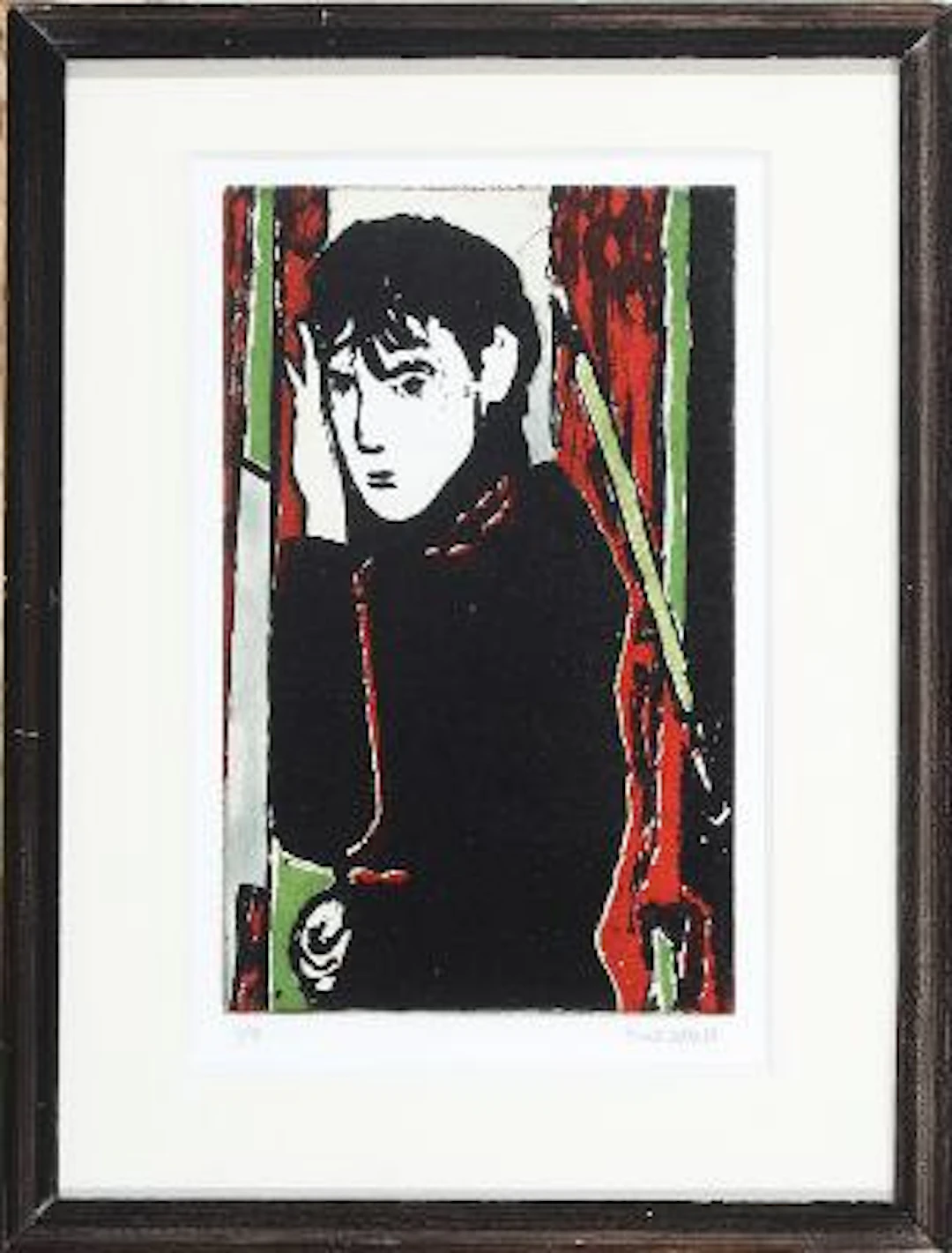 Knud Odde: Untitled. Both signed Knud Odde 87, 11/15. Two etchings