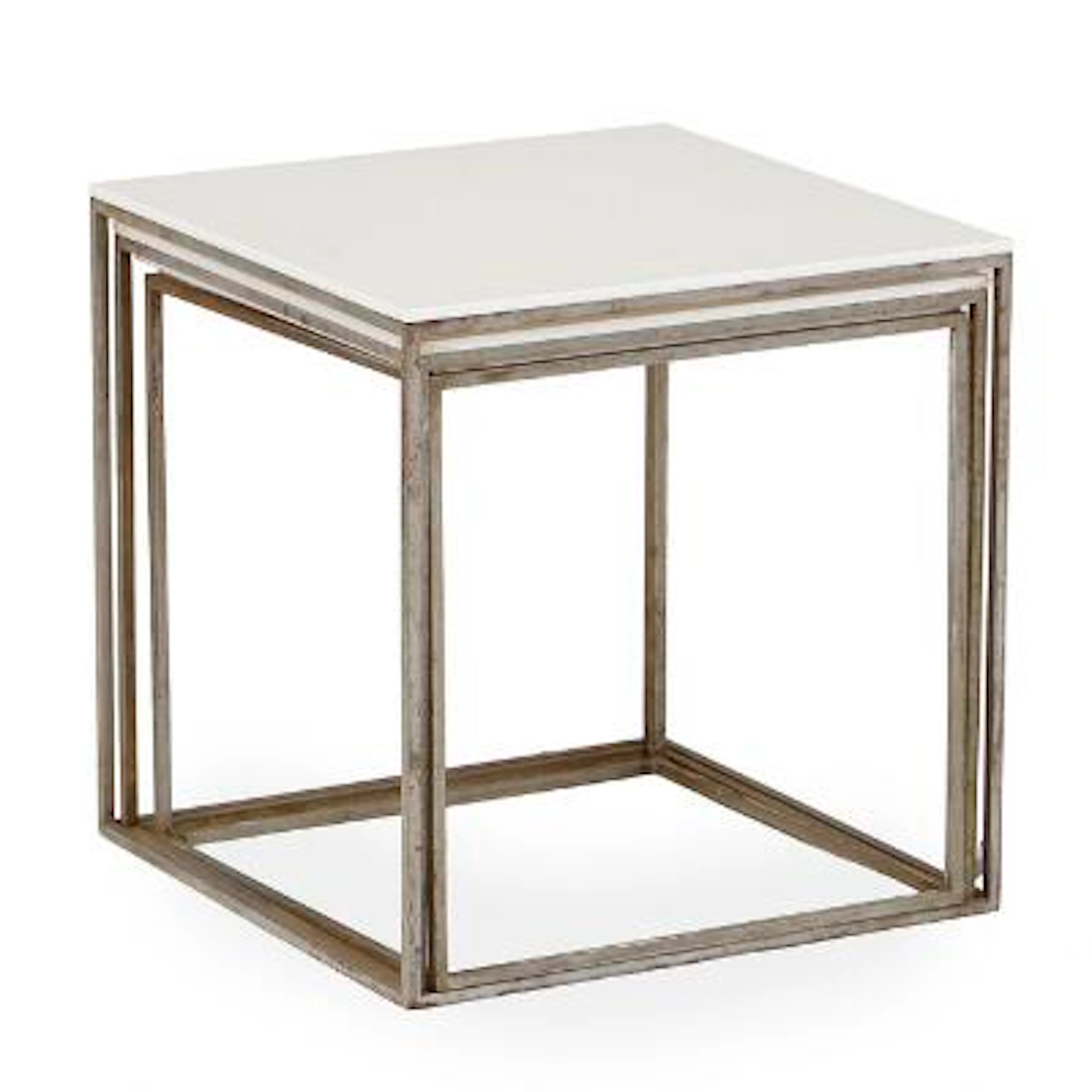 Poul Kjærholm: "PK71" A set of three nesting tables, stainless steel
