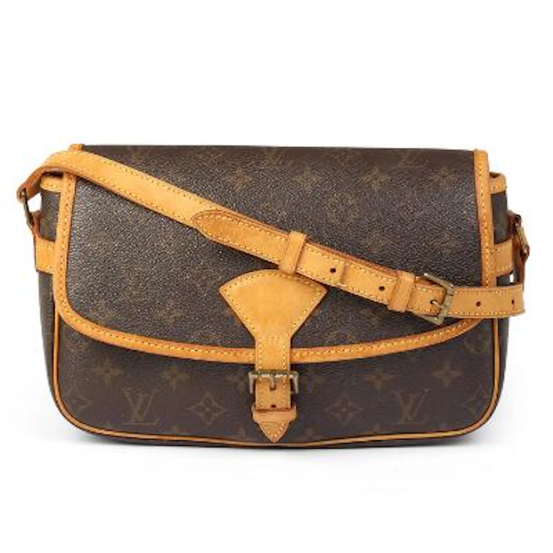 Louis Vuitton: A "Sologne" bag of brown monogram canvas with brown