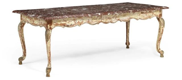 A French hunting table. Rococo style, second half of the 19th century.