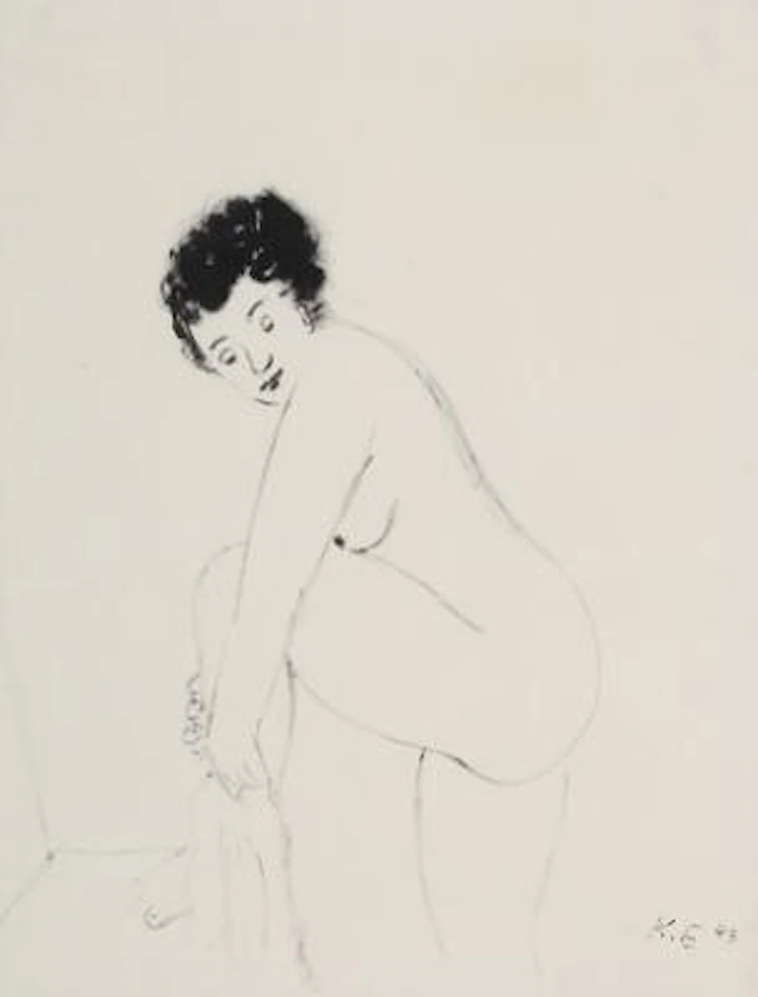 Kaj Ejstrup: Four Compositions. Signed. Ink on paper. Visible size