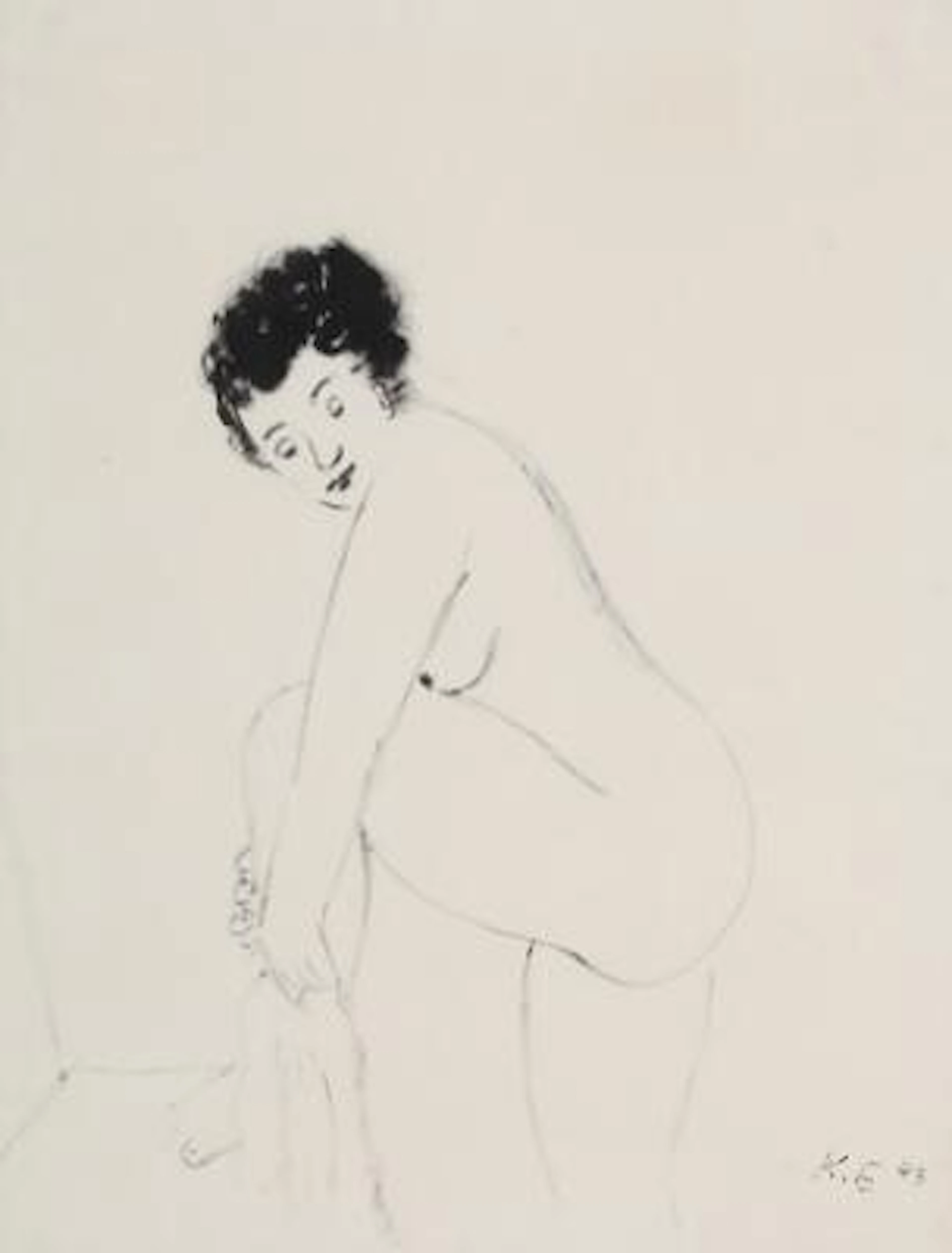 Kaj Ejstrup: Four Compositions. Signed. Ink on paper. Visible size