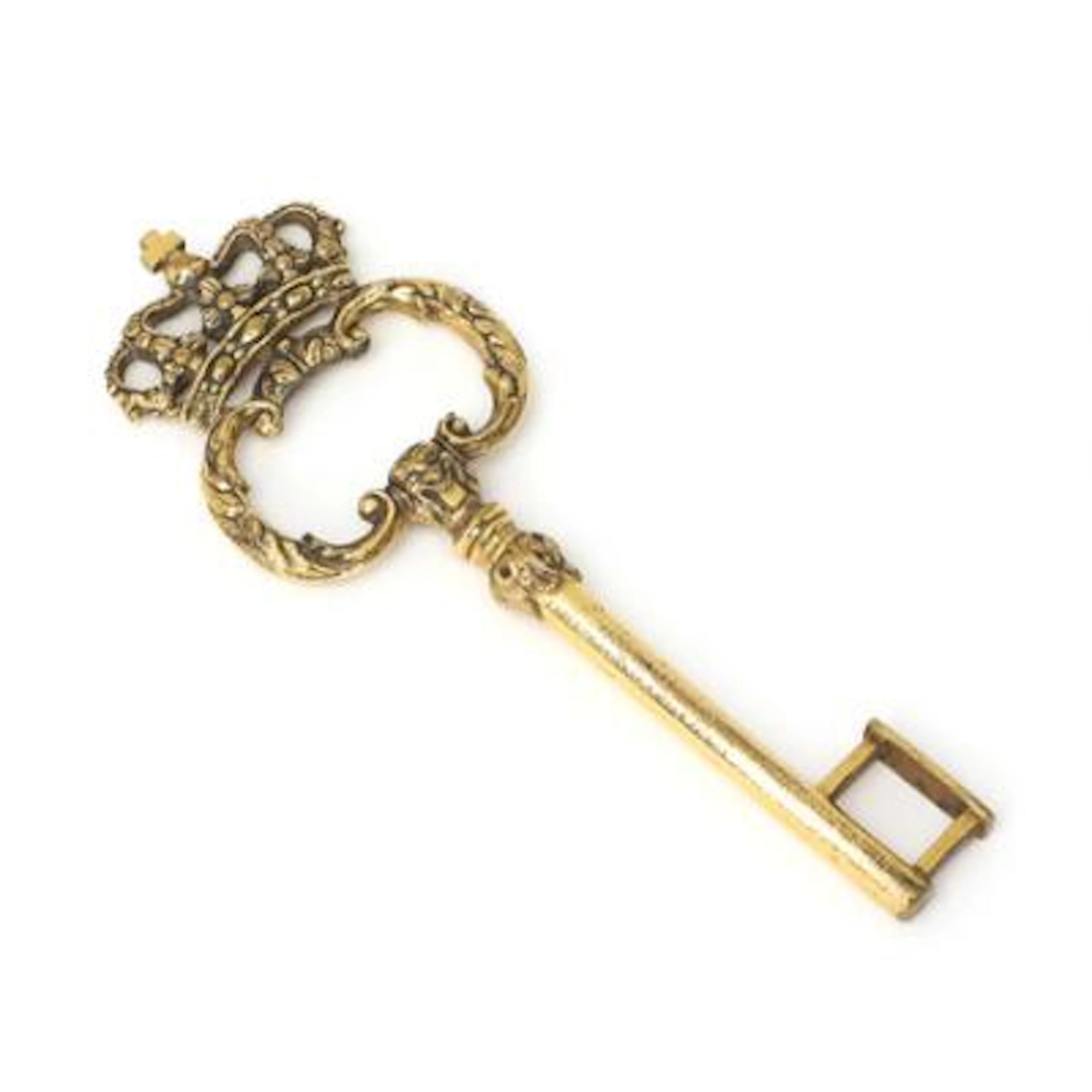 Chamberlain's key in brass with crowned C's, 132 mm – Bruun Rasmussen