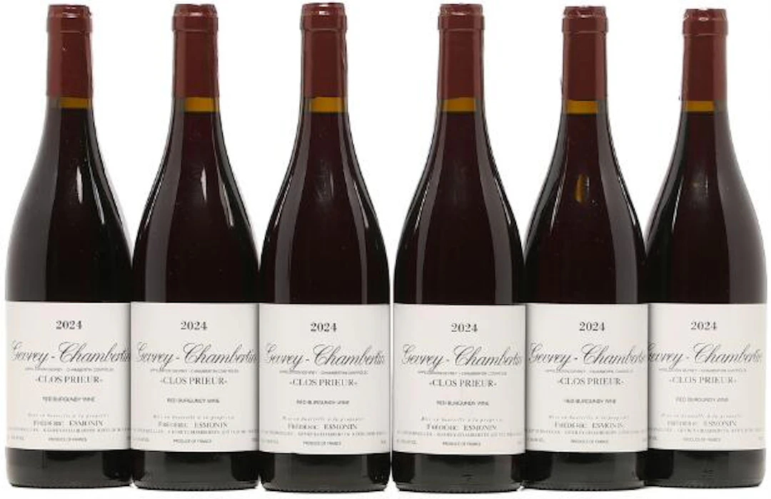 6 bts. Gevrey Chambertin "Clos Prieur", Frédéric Esmonin 2024 A (hf/in).