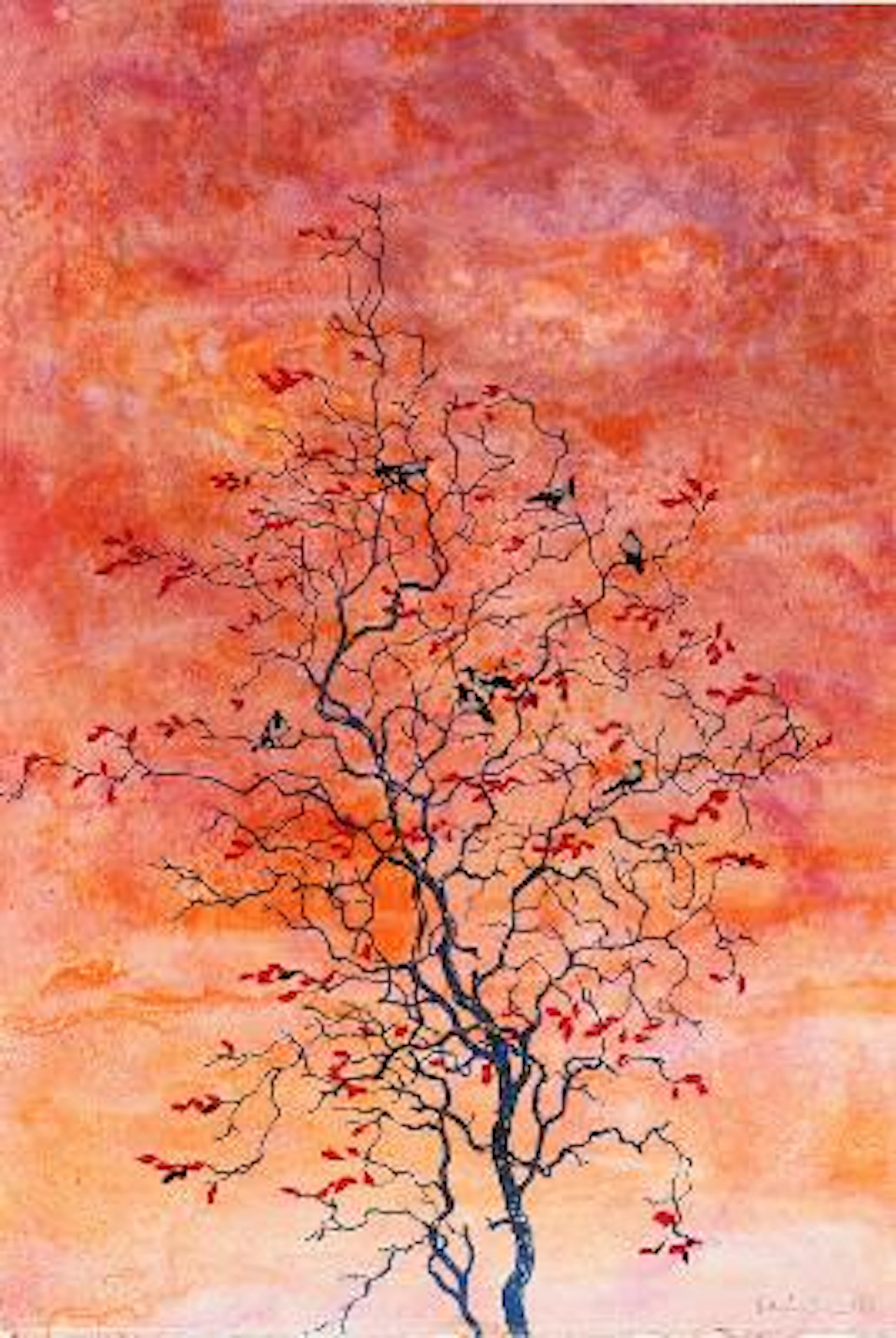 Michael Kvium: “Bloody Leaves in a Fearful Fall”. Signed Kvium 17