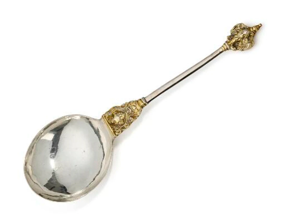 A Danish Baroque silver spoon from Store Magleby on Amager. Master