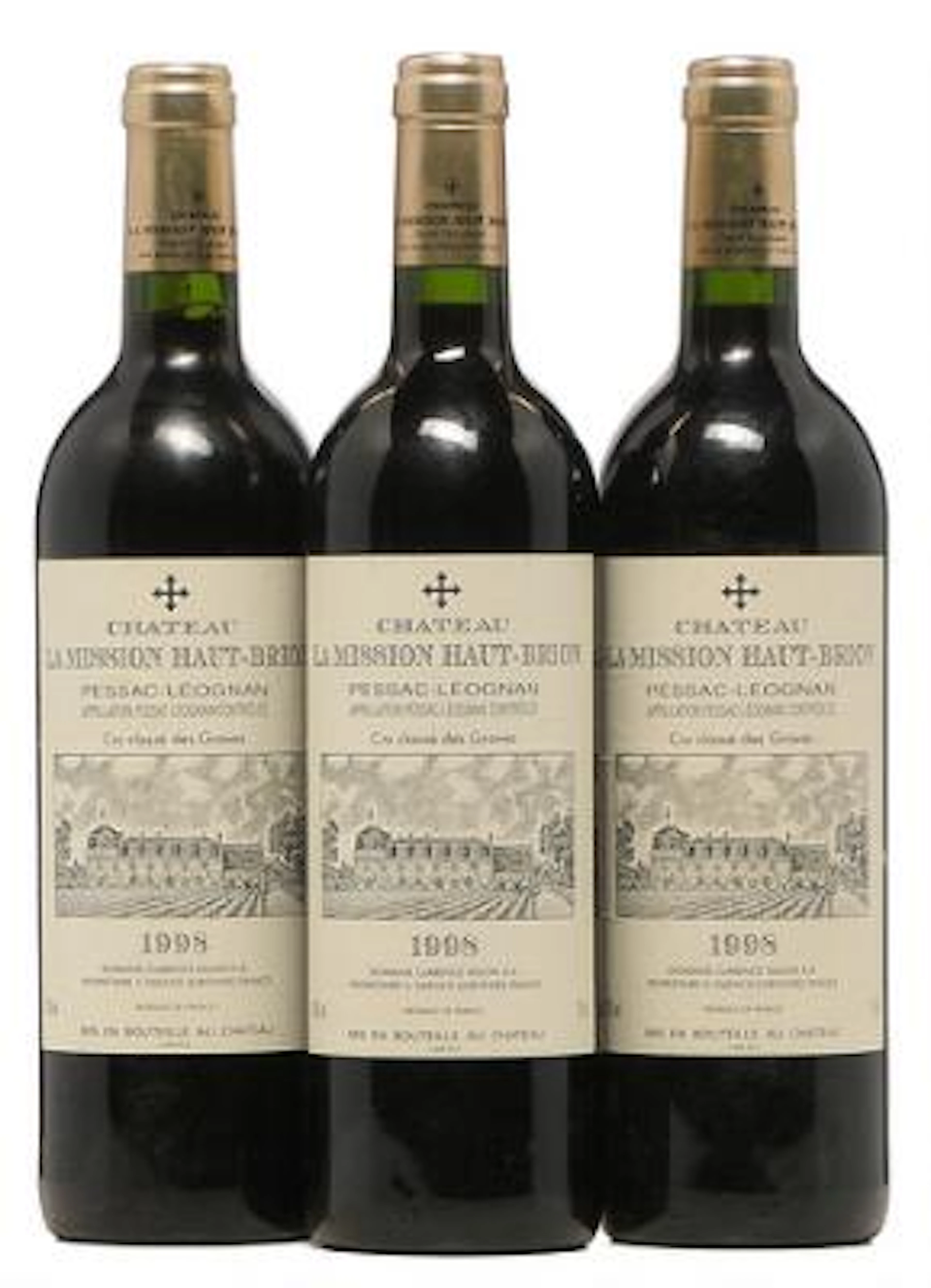3 bts. Château La Mission Haut Brion Grand Cru Classé, Pessac-Léognan